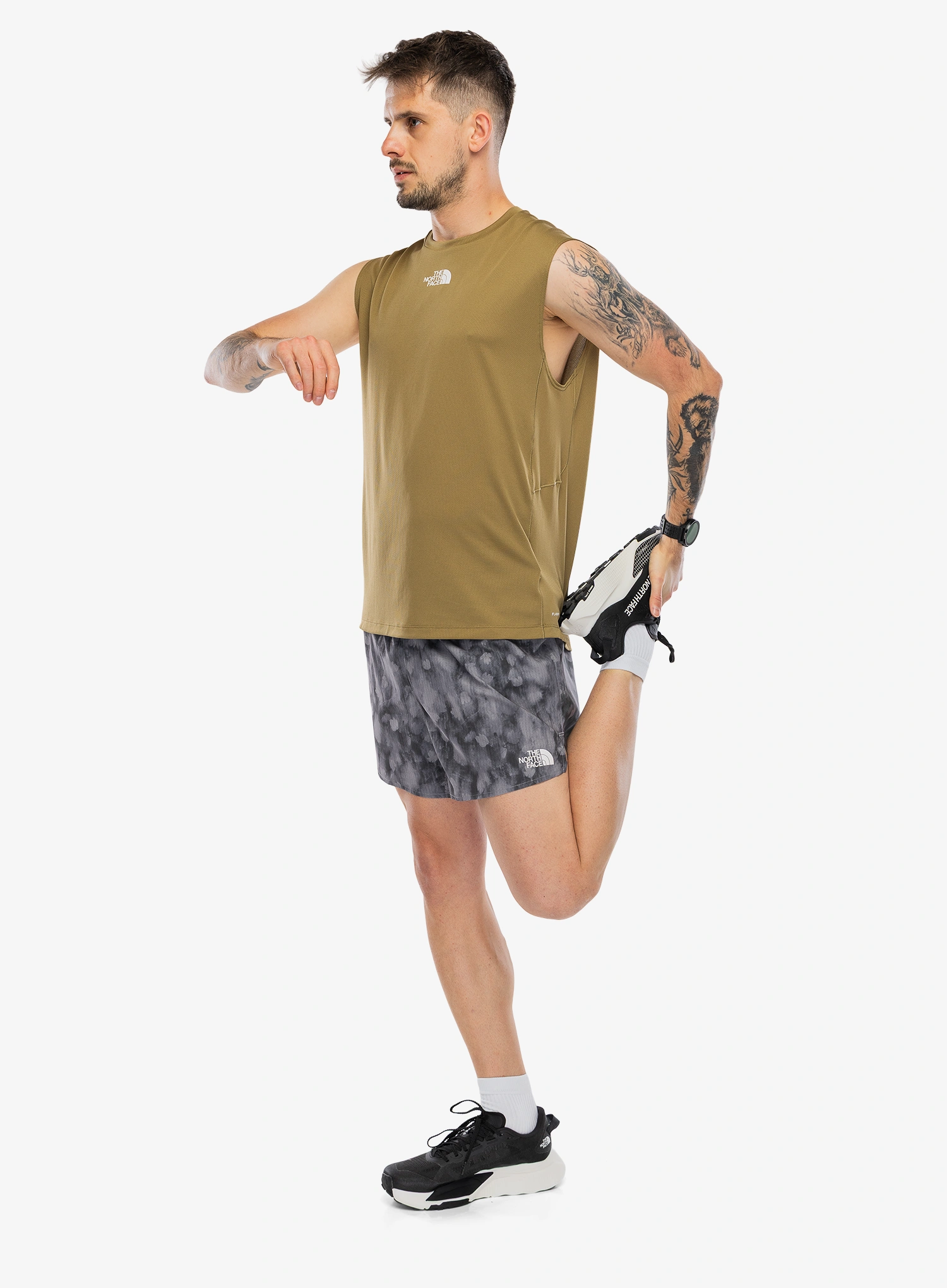 Tekaške kratke hlače The North Face Sunriser Short 5in Print - grey print