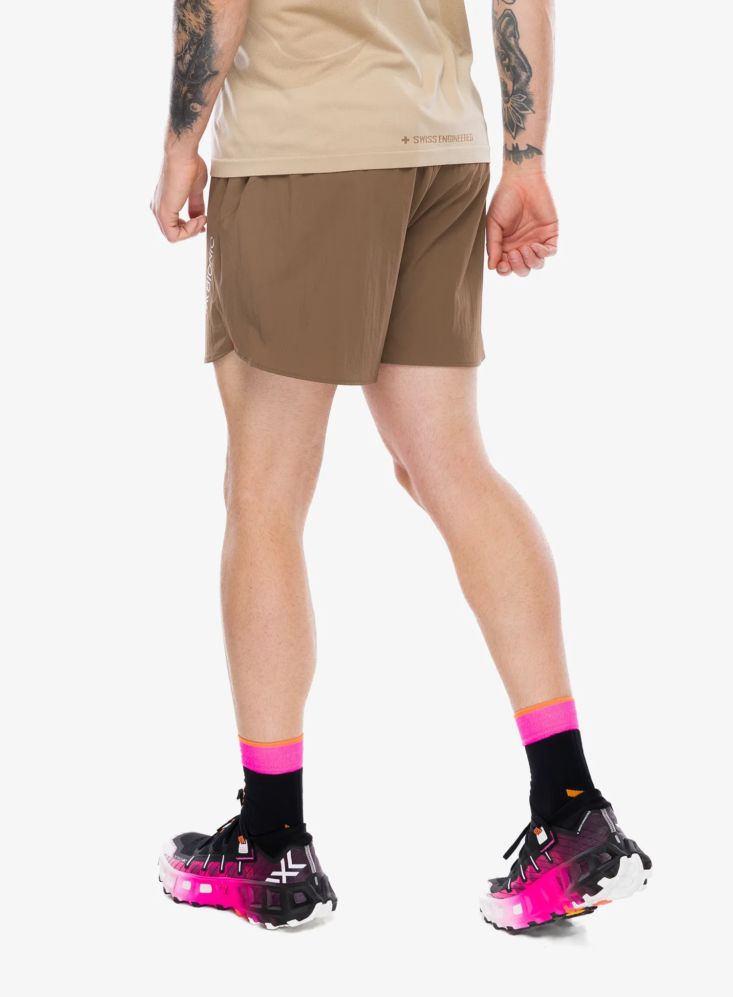 Tekaške kratke hlače X-Bionic Corefusion Run Discover Shorts - dark sand