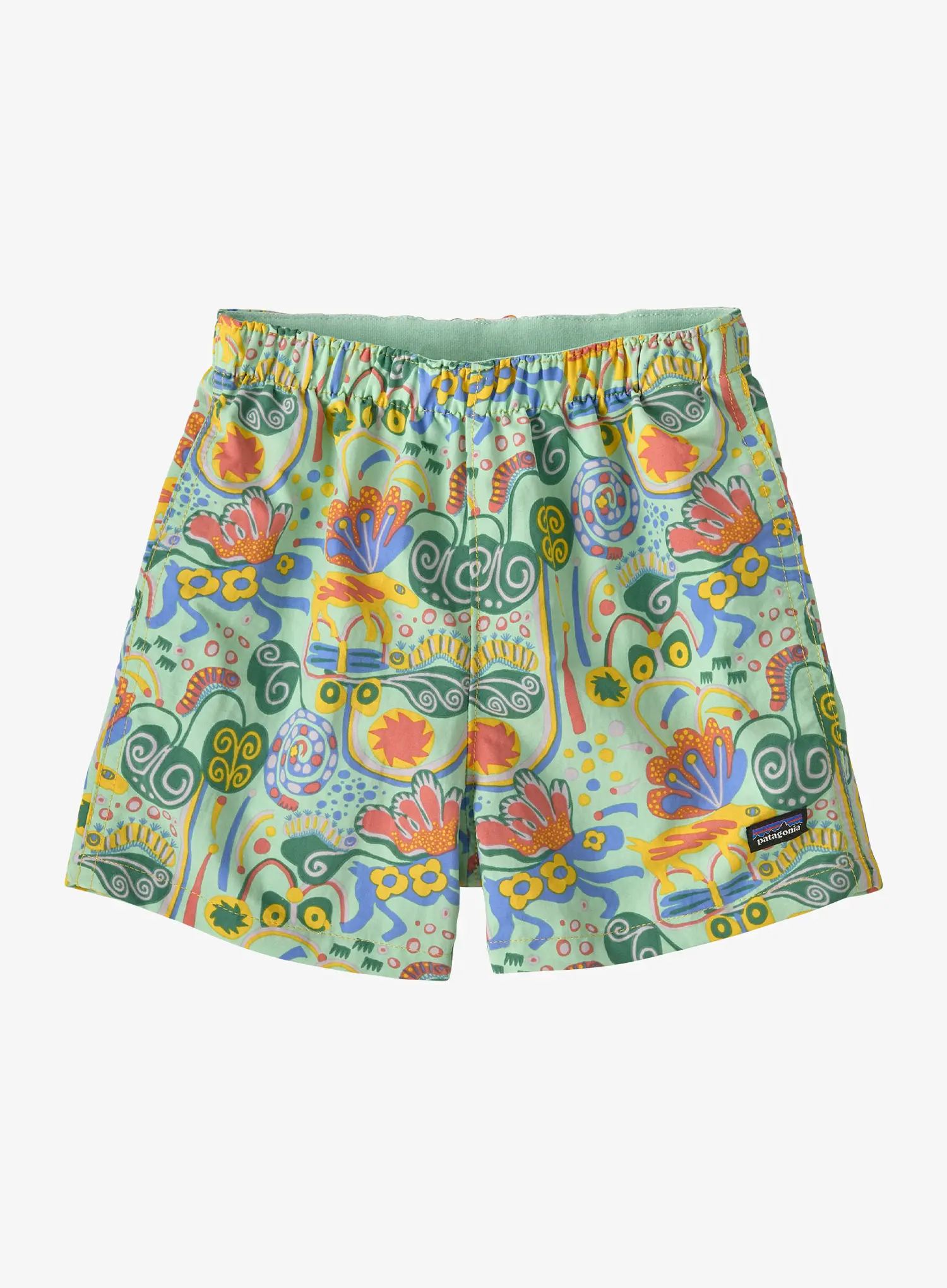 Kratke hlače za otroke Patagonia Baby Baggies Shorts - meadow moose/rinsed green