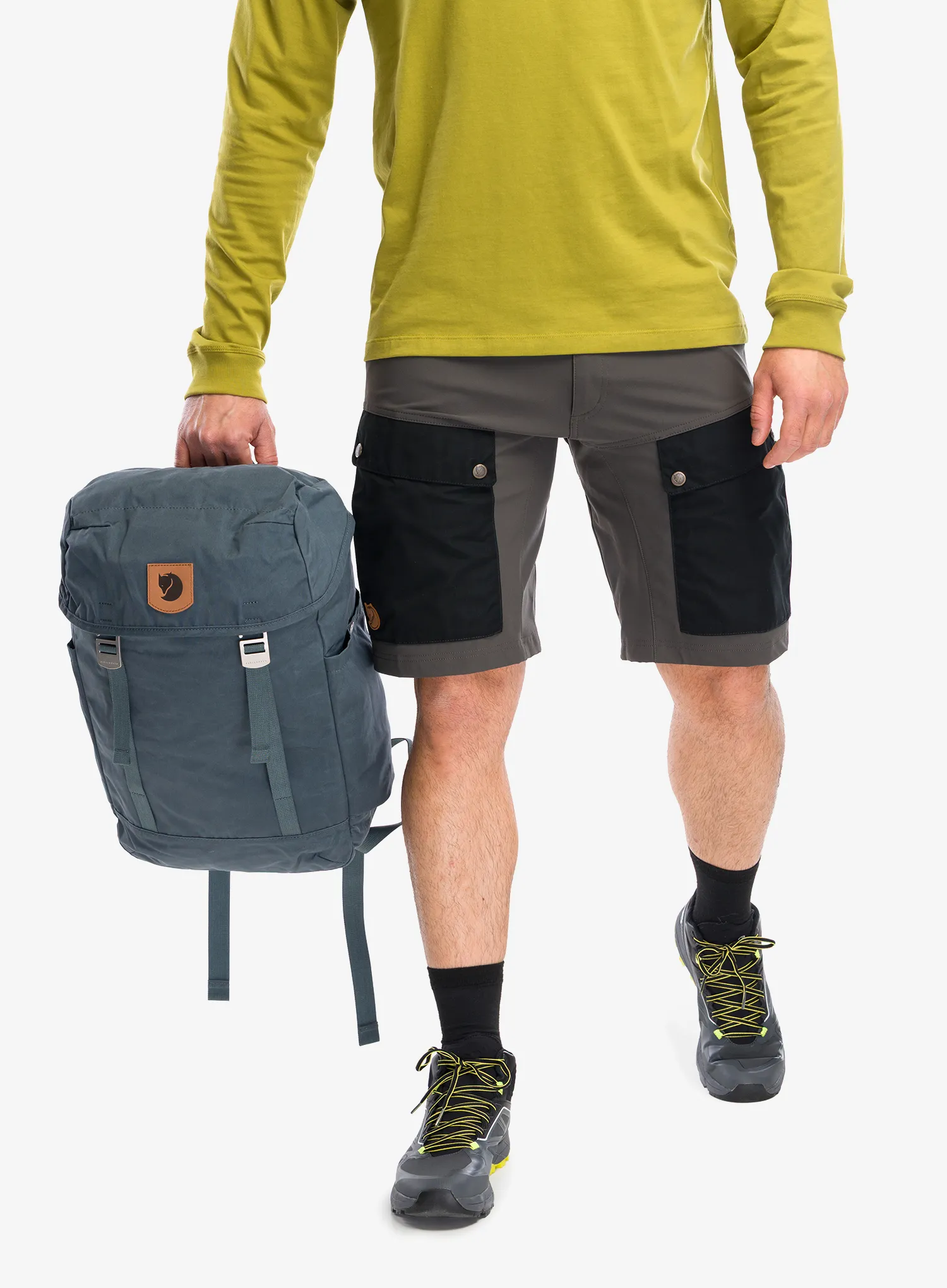 Kratke hlače Fjallraven Keb Shorts - black/stone grey