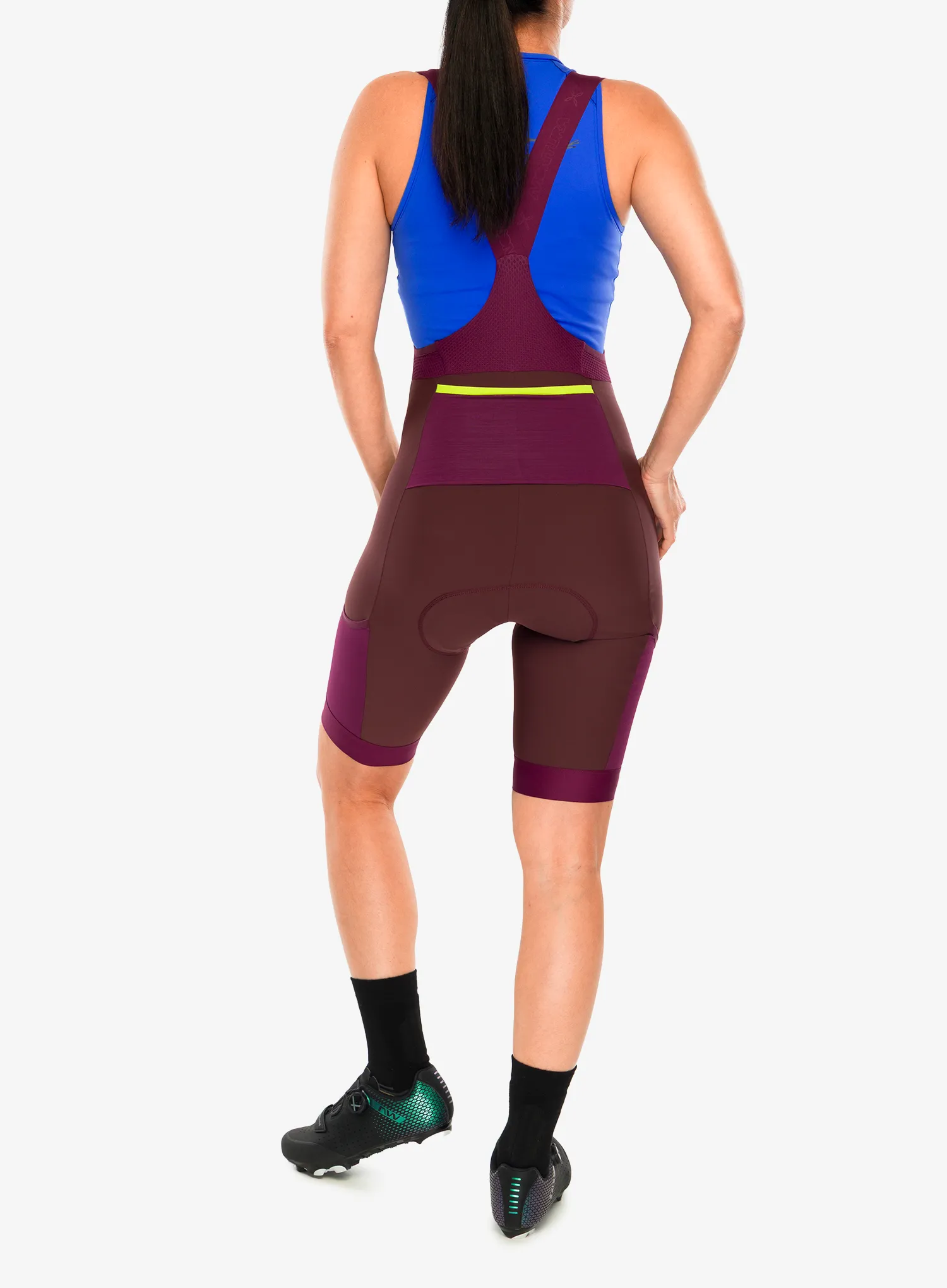 Ženske kolesarske kratke hlače Montura Rando Cycling Bibshort - wine red
