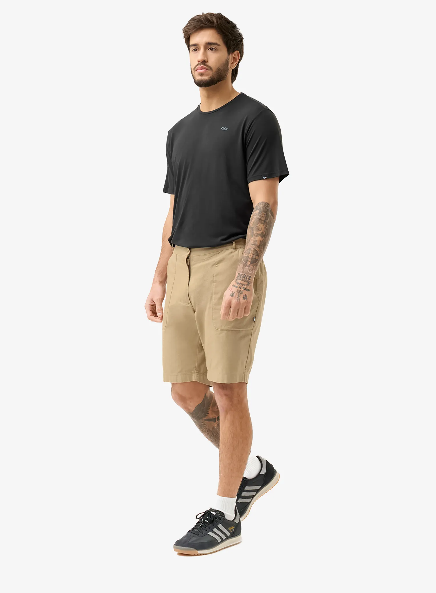 Moške kratke hlače Flov Banao Shorts - l. brown