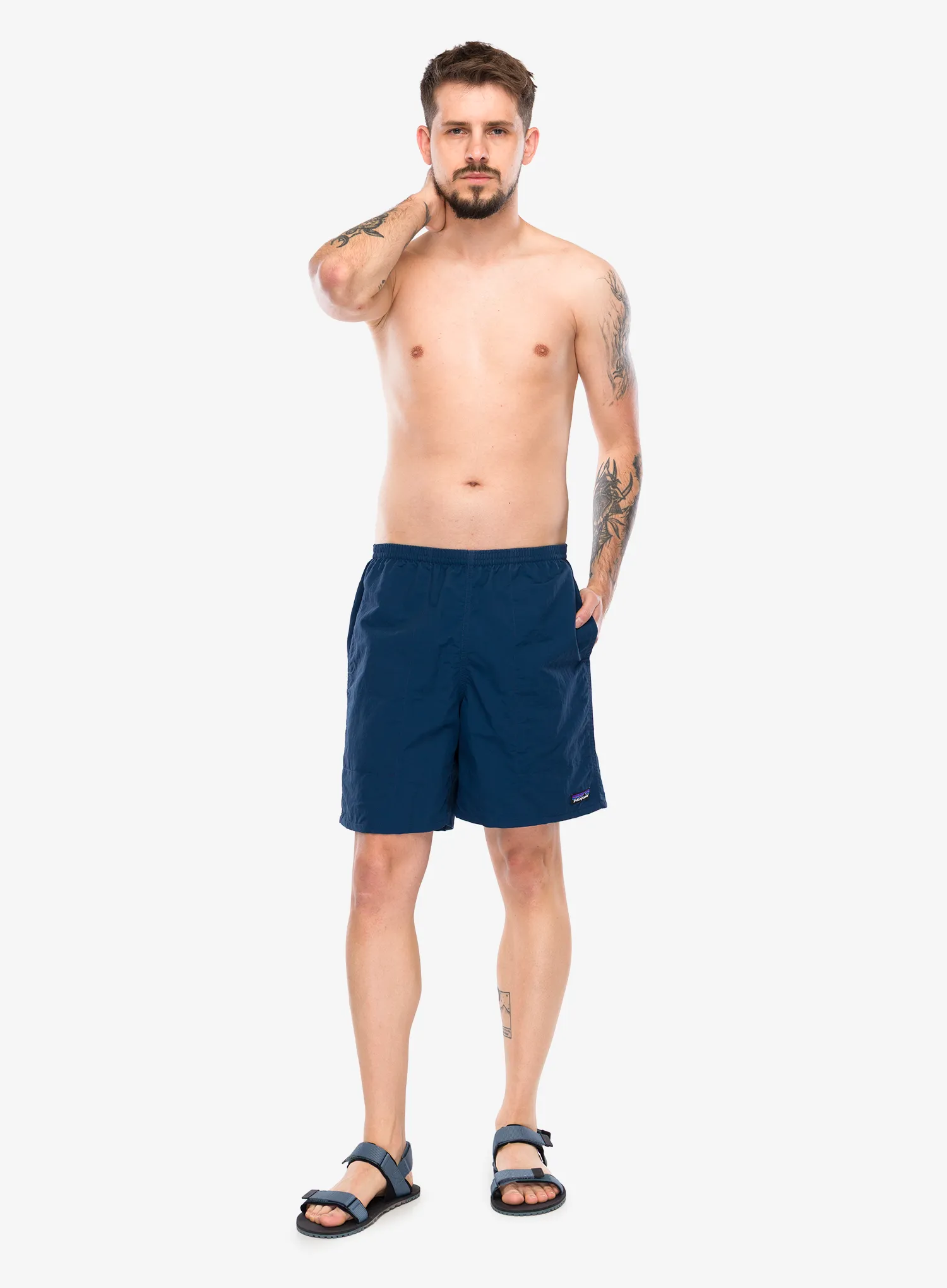 Moške kratke hlače Patagonia Baggies Longs 7 - tidepool blue w/tidepool blue
