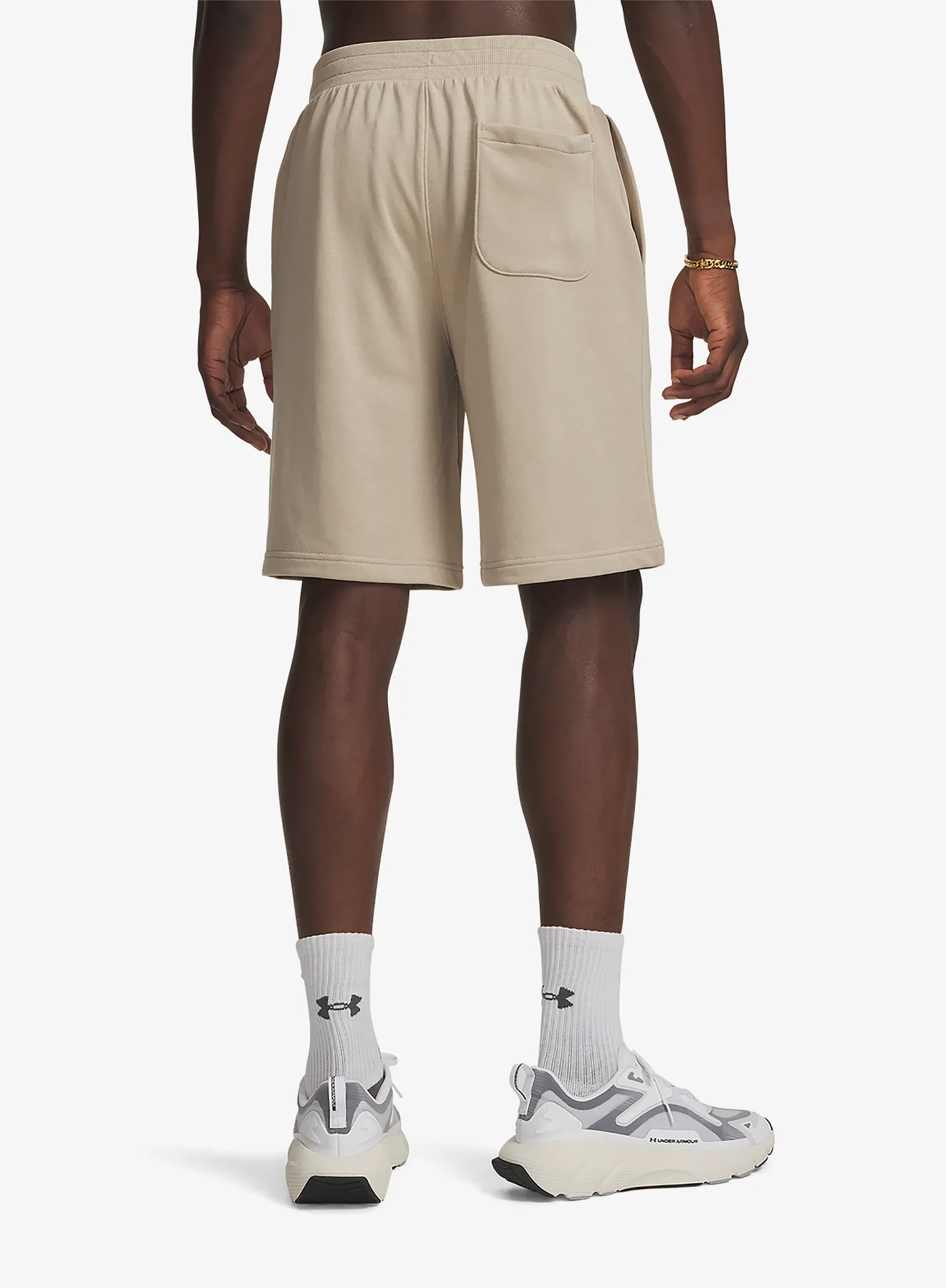 Moške kratke hlače Under Armour Rival LW Shorts - city khaki/black