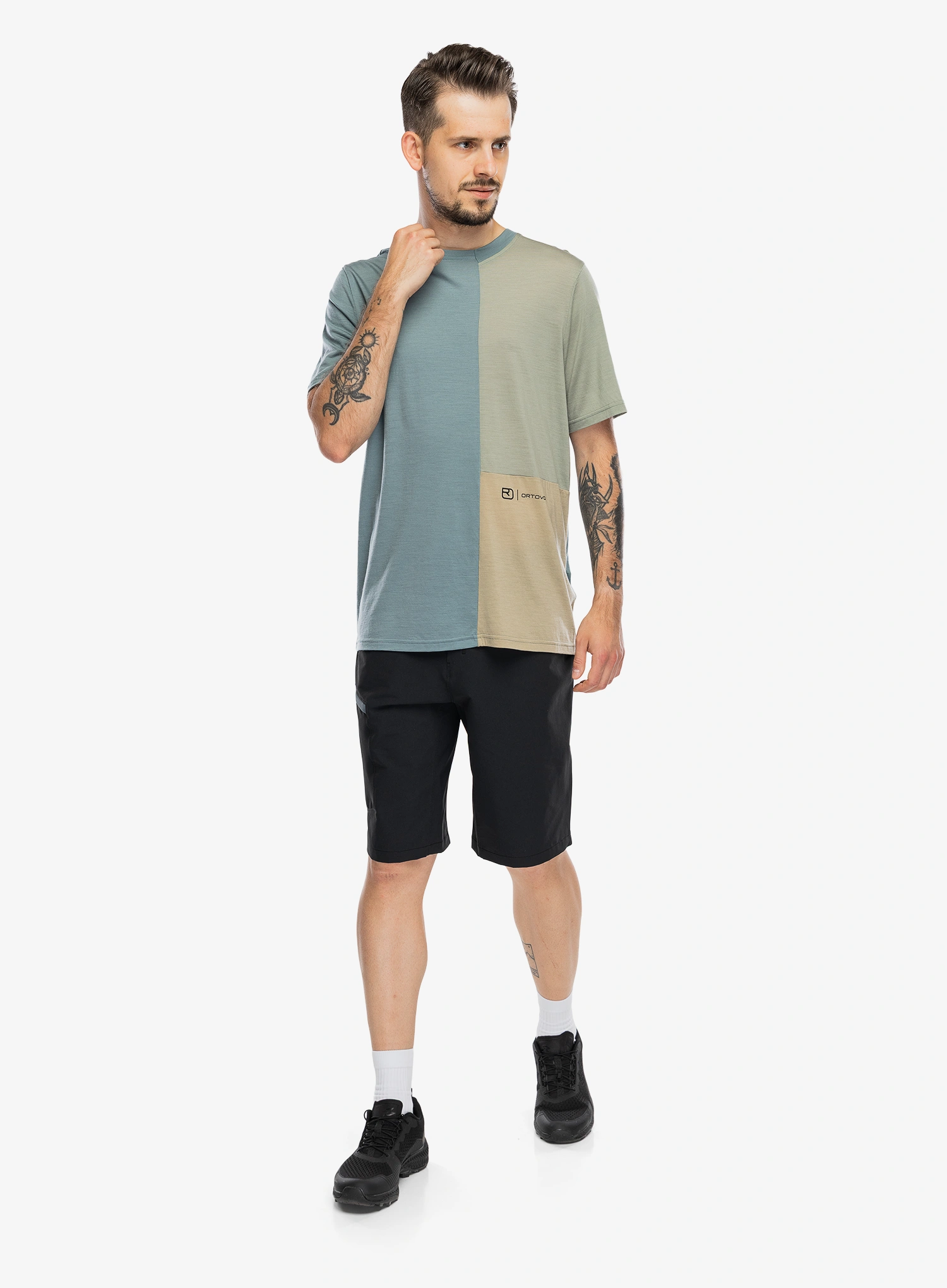 Kratke hlače Ortovox Pelmo Shorts - black raven