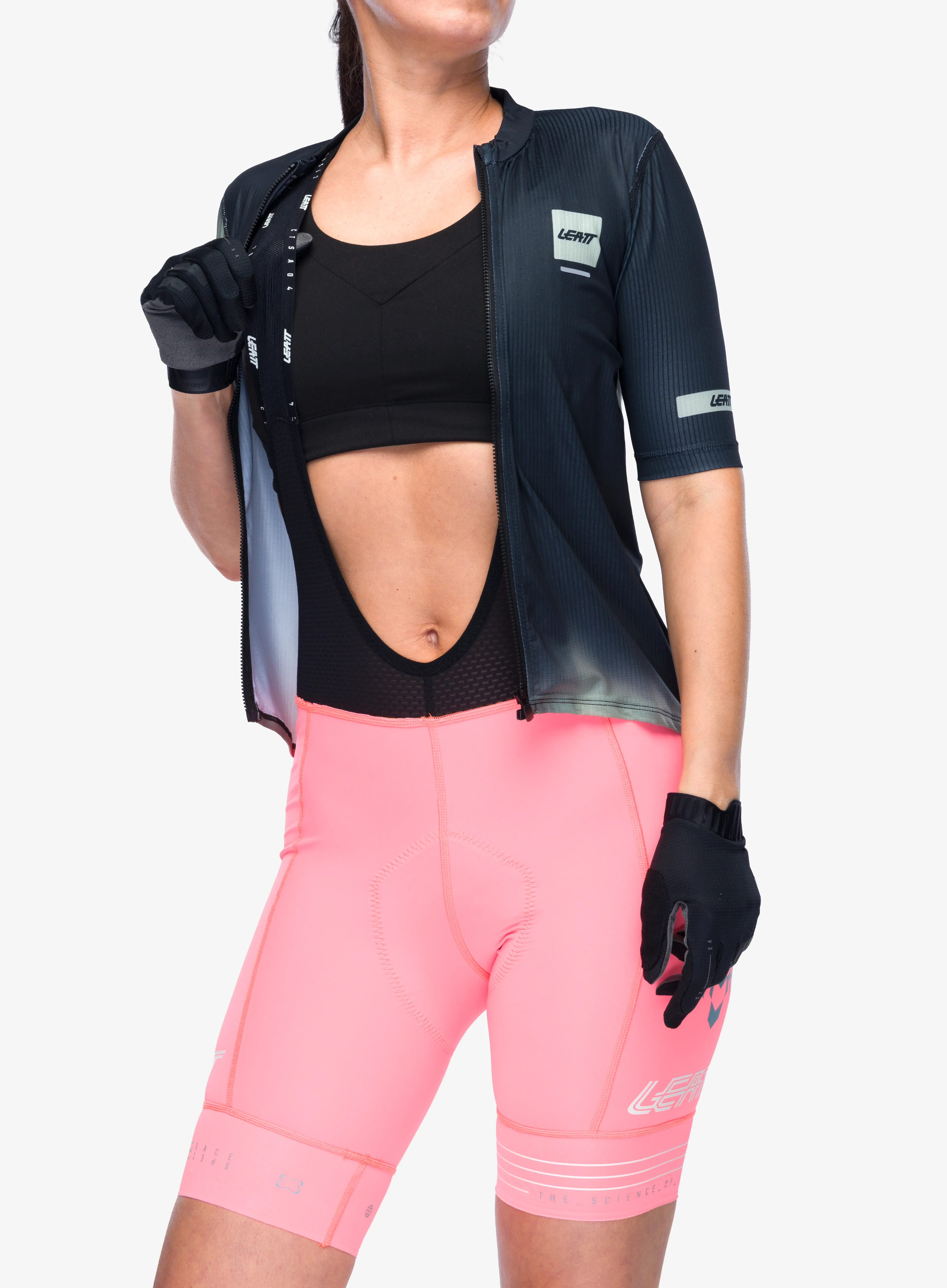 Ženske kolesarske kratke hlače Leatt Bib MTB Endurance 6.0 - racing pink