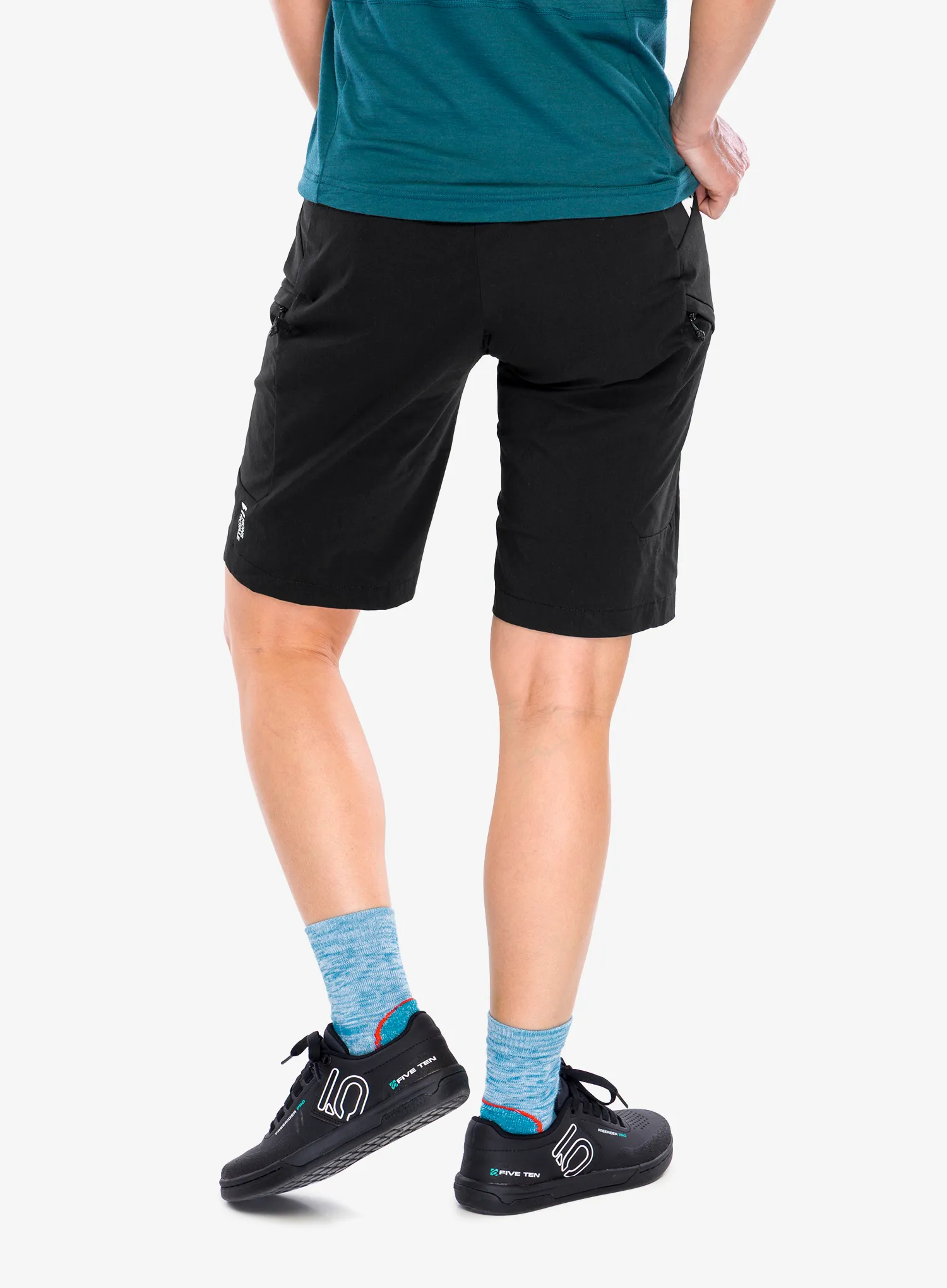 Ženske kolesarske kratke hlače Mons Royale Diversion Merino Trail Shorts - black/black
