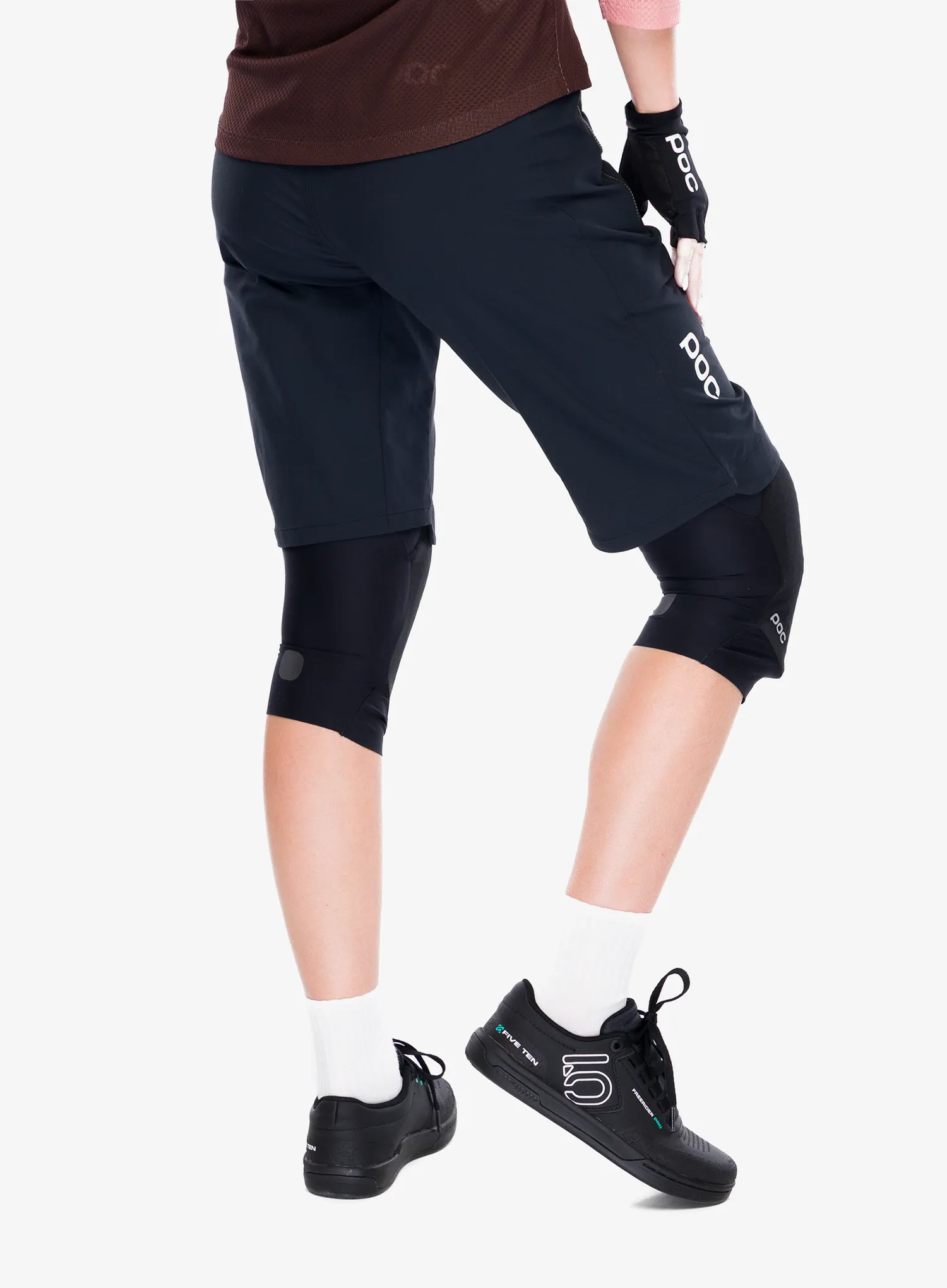 Ženske kolesarske kratke hlače POC Essential Enduro Shorts - uranium black