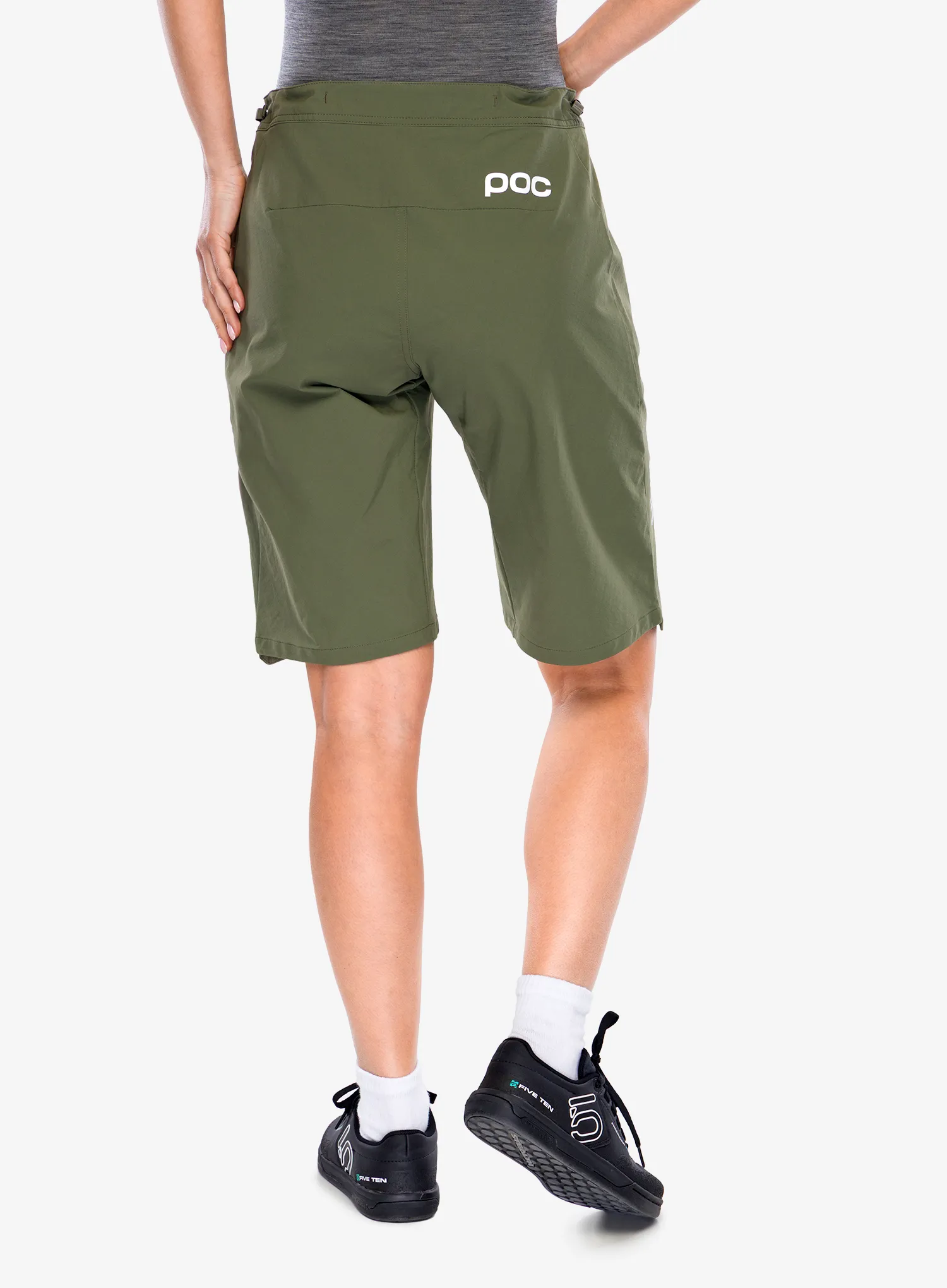 Ženske kolesarske kratke hlače POC Essential Enduro Shorts - epidote green