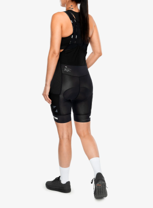 Ženske kolesarske kratke hlače z vložkom Leatt MTB Endurance 5.0 Cargo - black/black