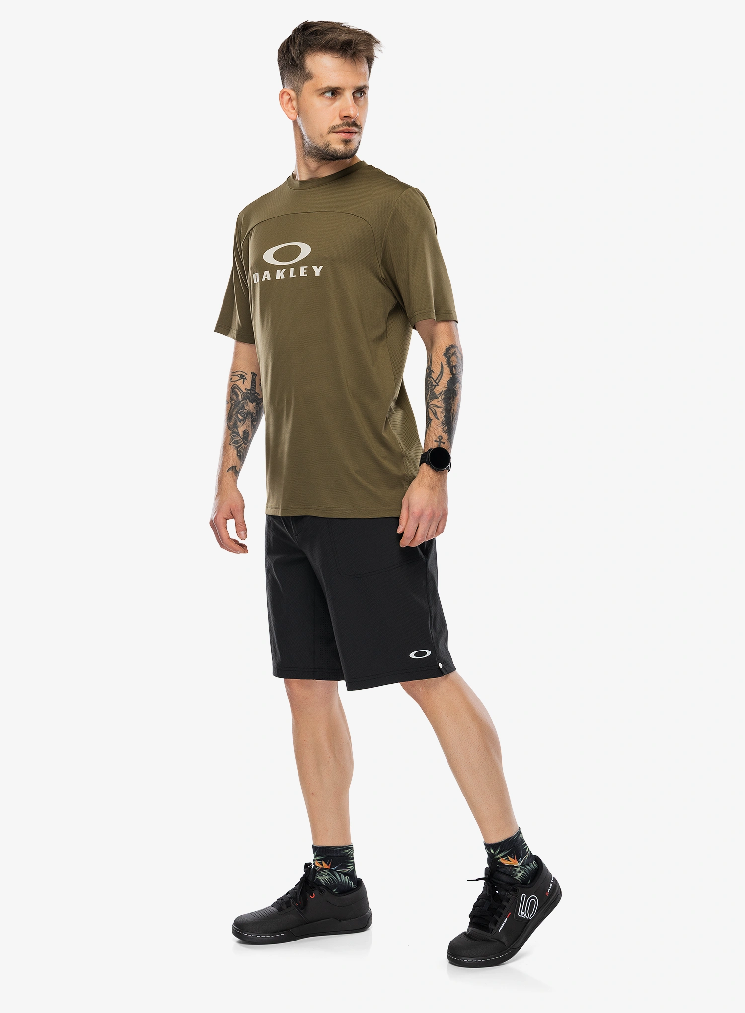 Kolesarske kratke hlače z vložkom Oakley Seeker Whip Lined Short - pitch black