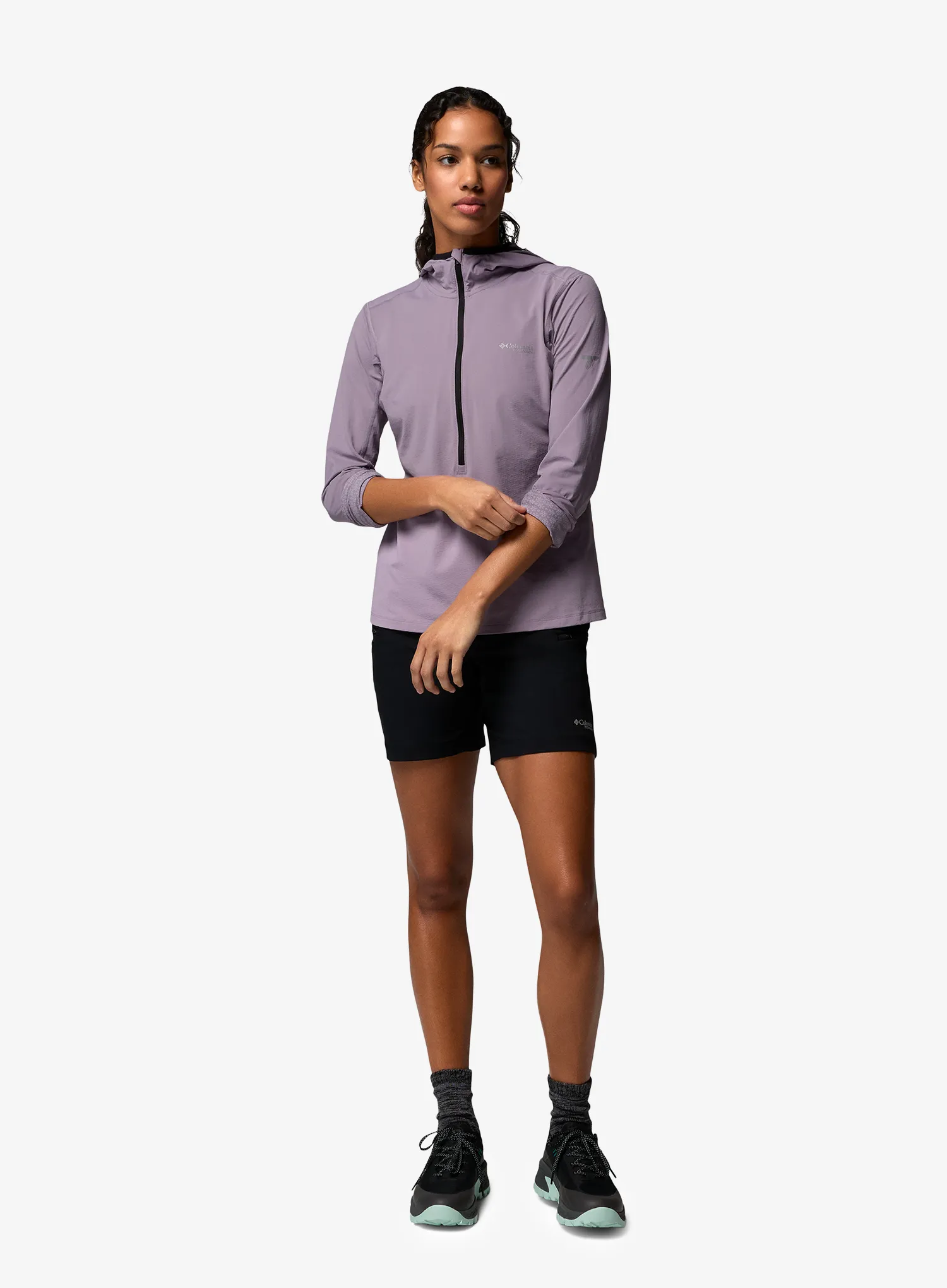 Ženske pohodniške kratke hlače Columbia Cosmiques Pro Nylon Short - black