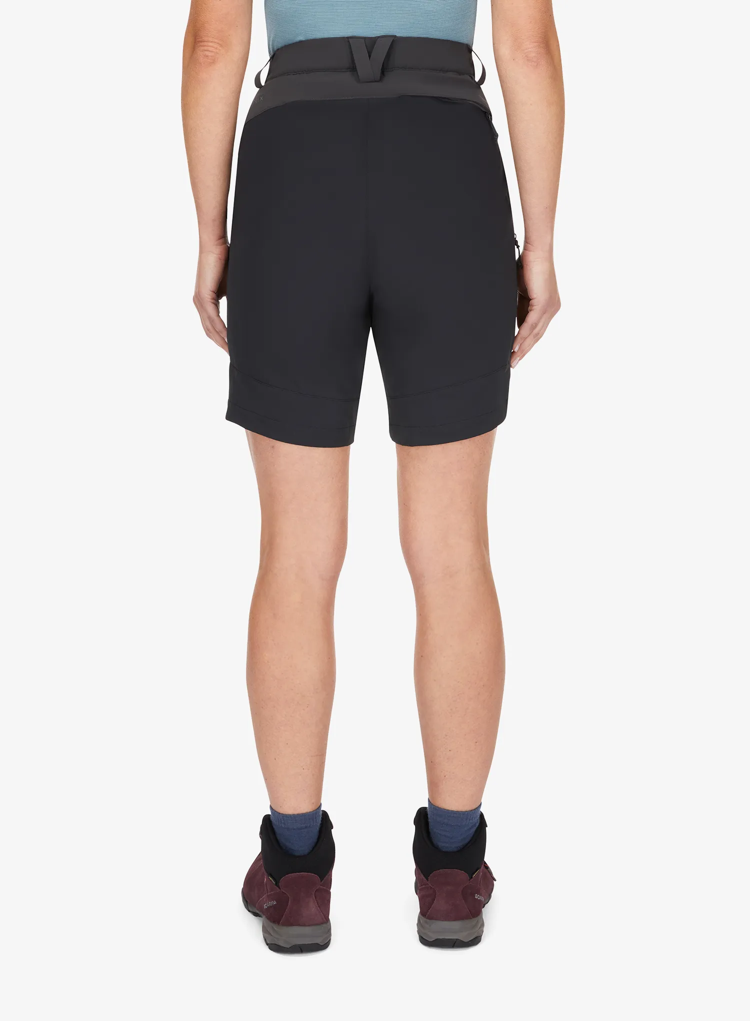 Ženske pohodniške kratke hlače Rab Torque Mountain Shorts - anthracite/black