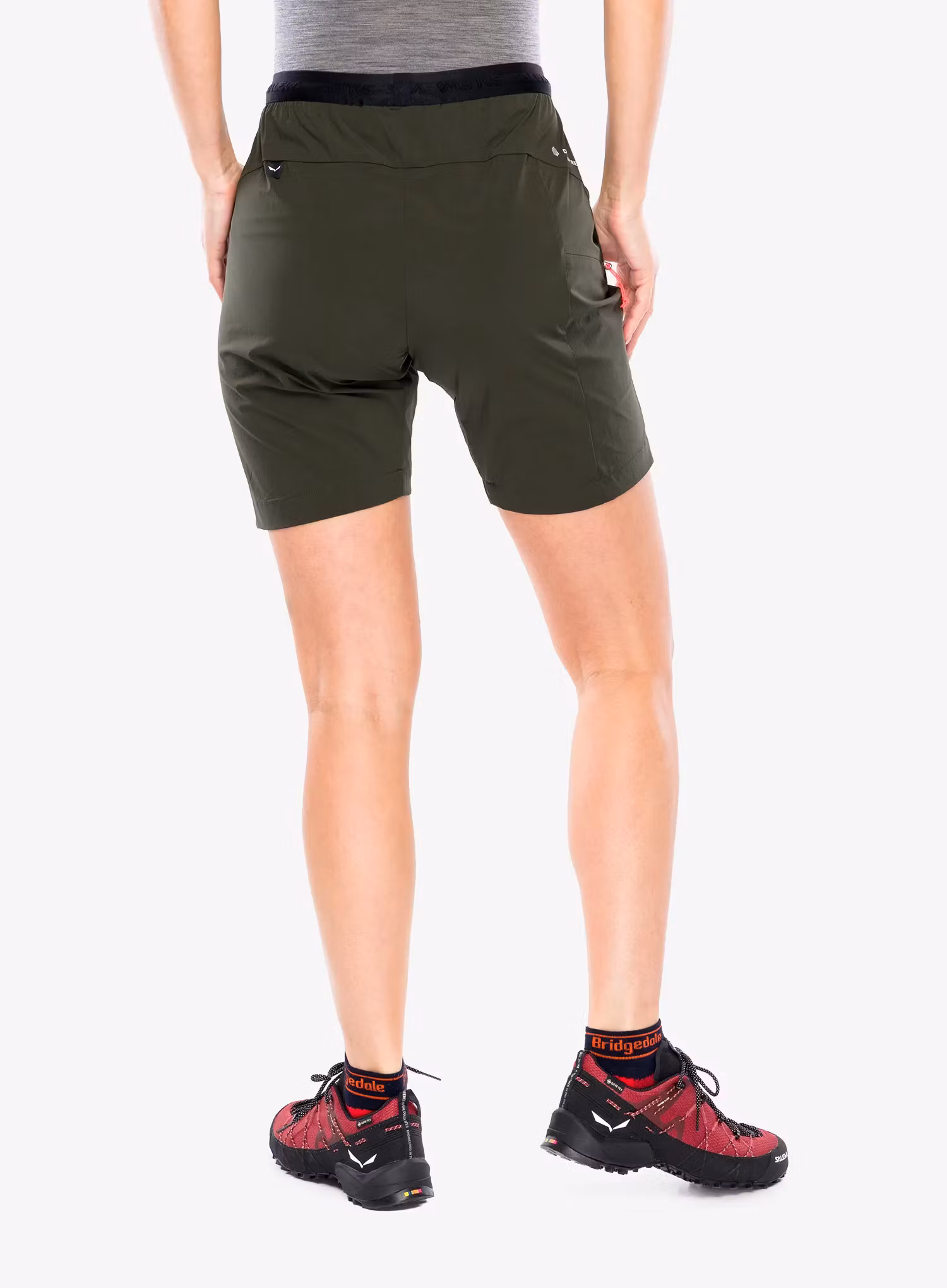 Ženske pohodniške kratke hlače Salewa Puez 4 Shorts - dark olive