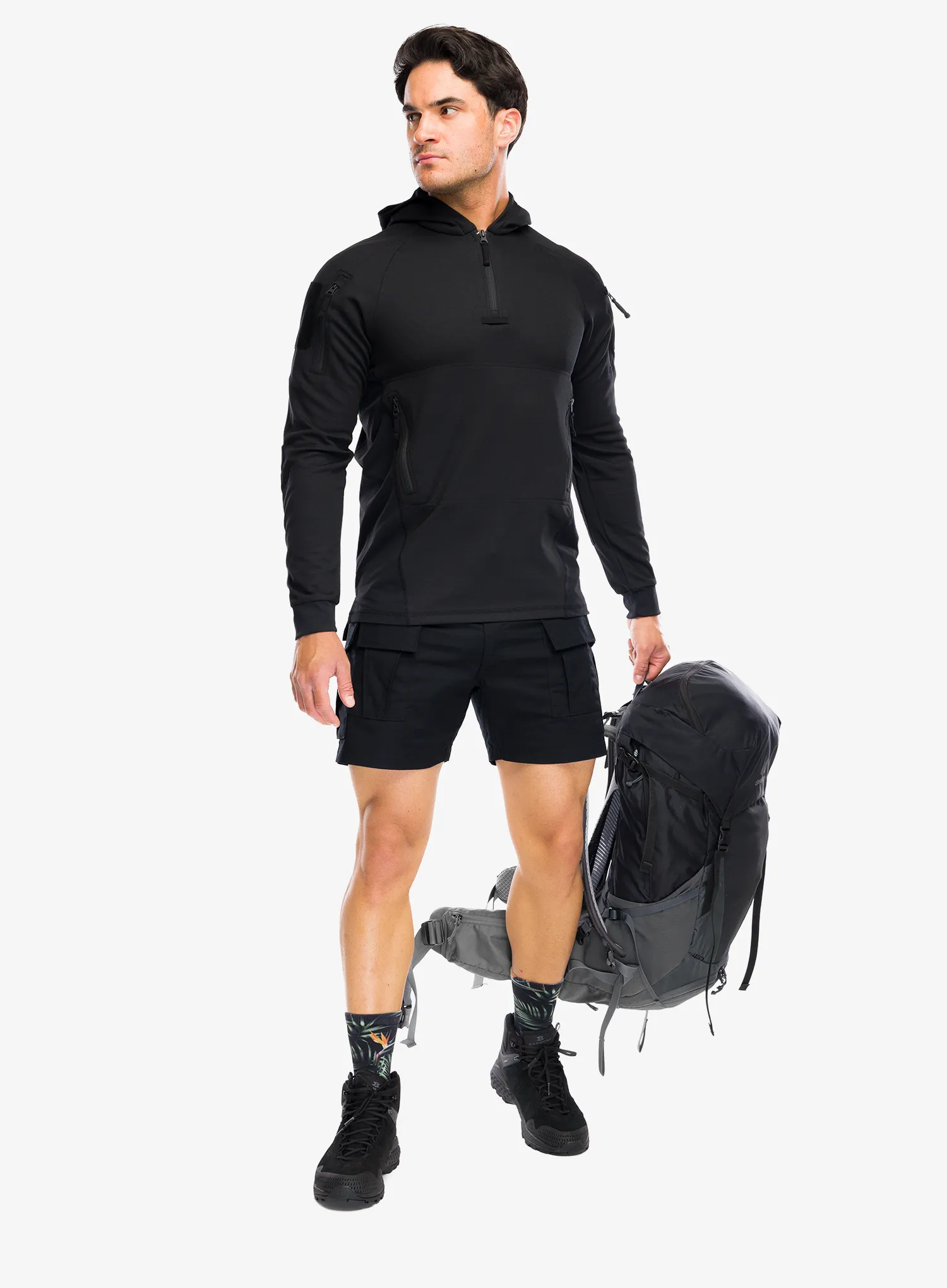 Pohodniške kratke hlače Helikon-Tex Cargo Shorts - black