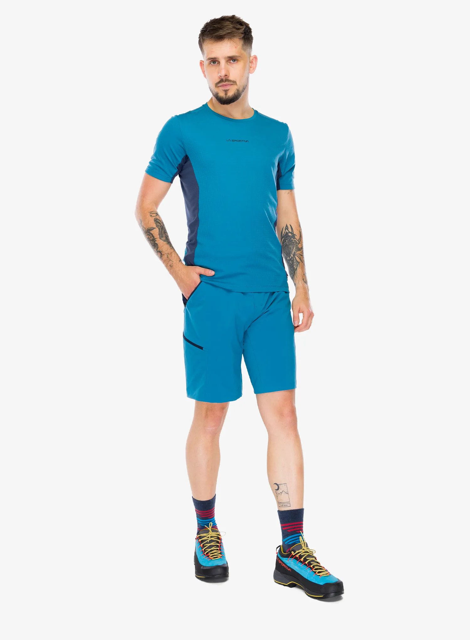 Pohodniške kratke hlače La Sportiva Monument Shorts - lake/night sky