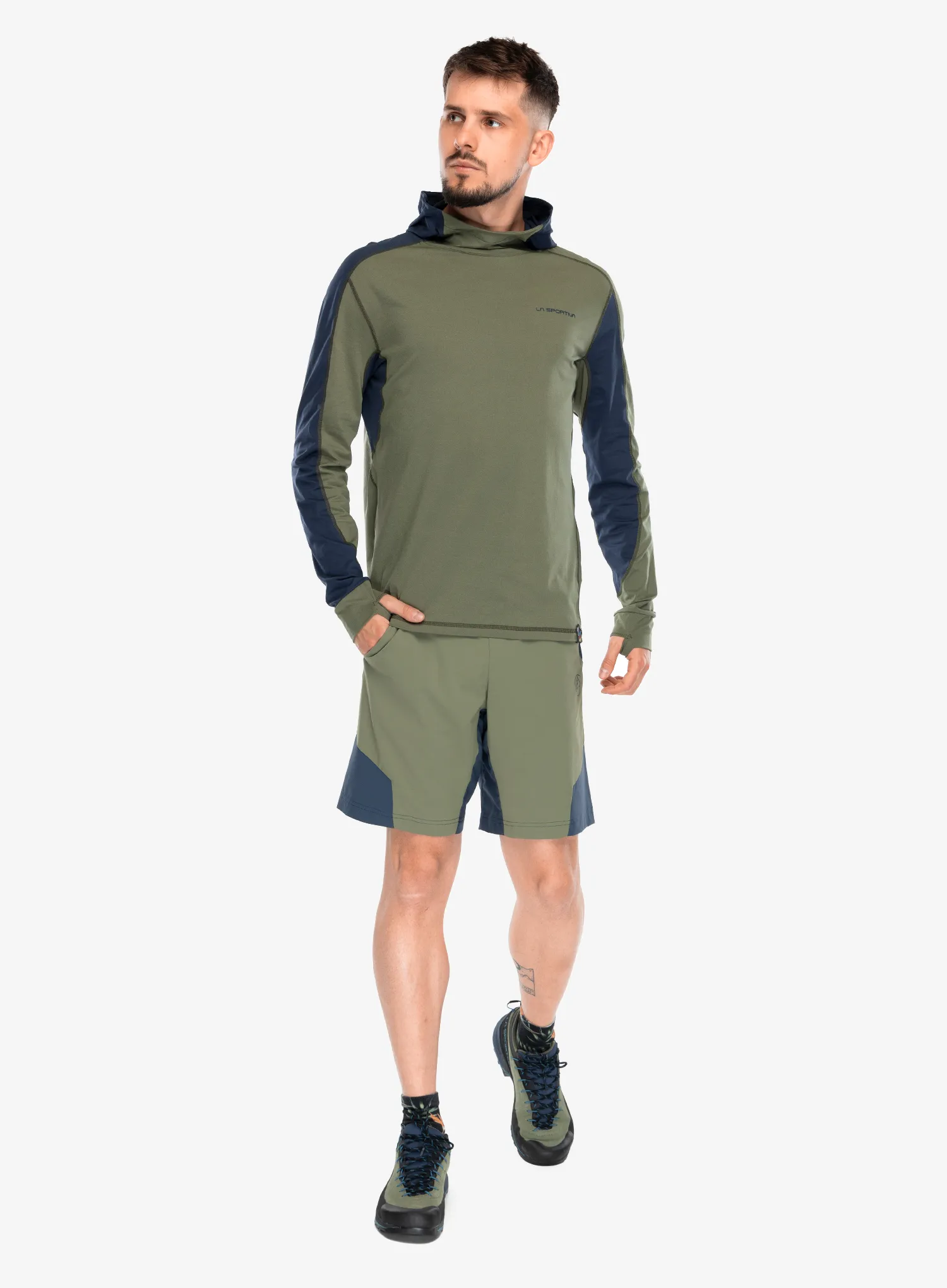 Pohodniške kratke hlače La Sportiva Trail Guard Shorts - cypress/night sky