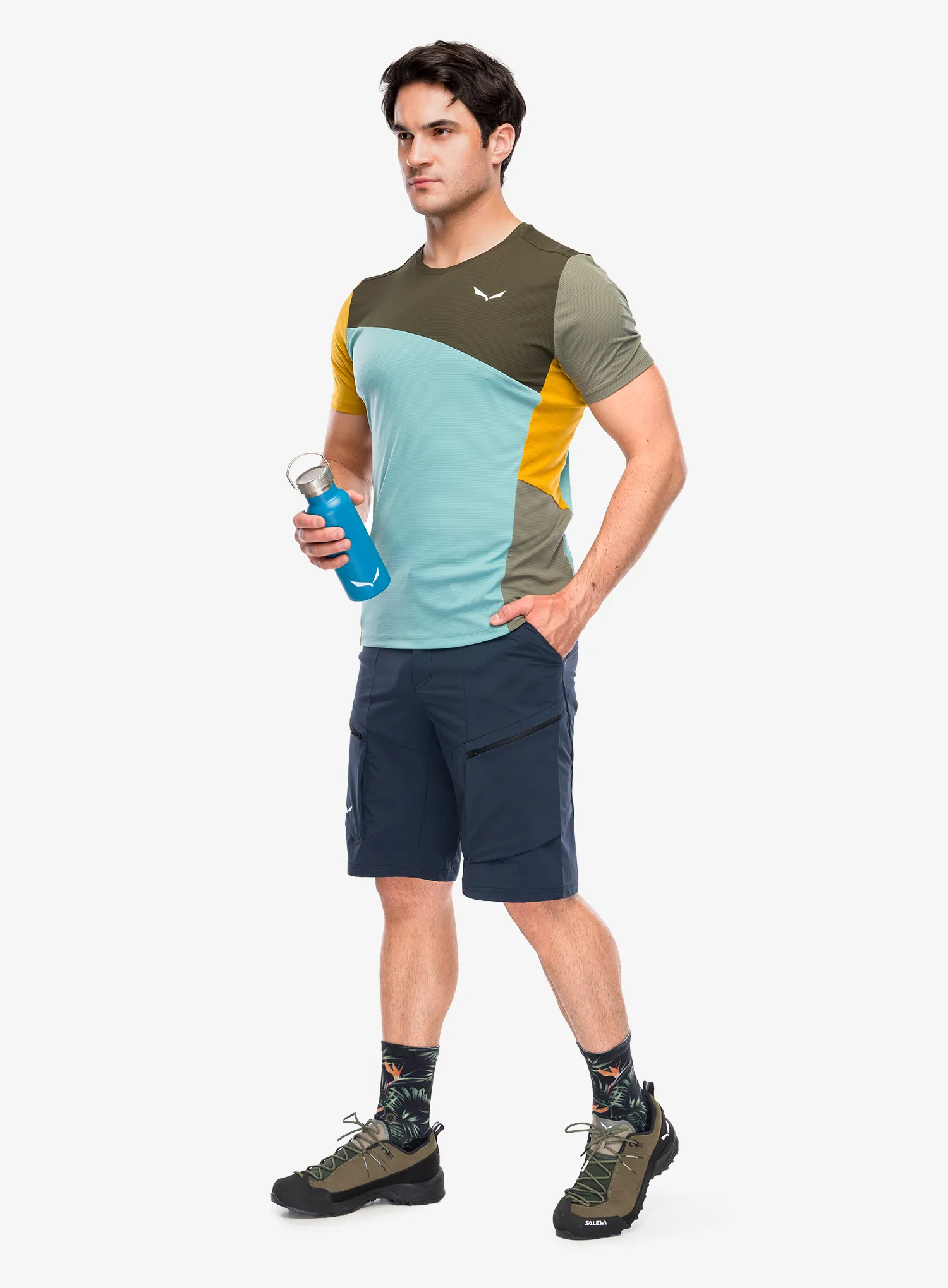 Pohodniške kratke hlače Salewa Puez DST Cargo Shorts - blueberry
