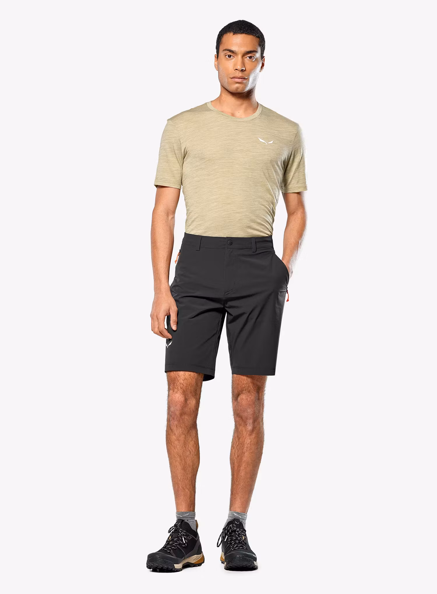 Pohodniške kratke hlače Salewa Puez Talveno DST Shorts - black out