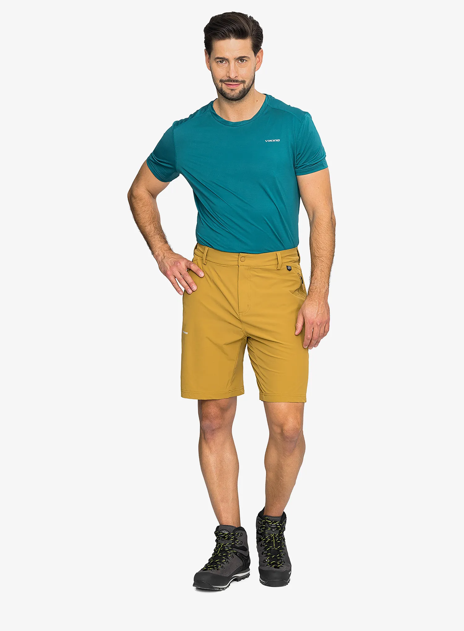 Pohodniške kratke hlače Viking Expander Shorts - light brown