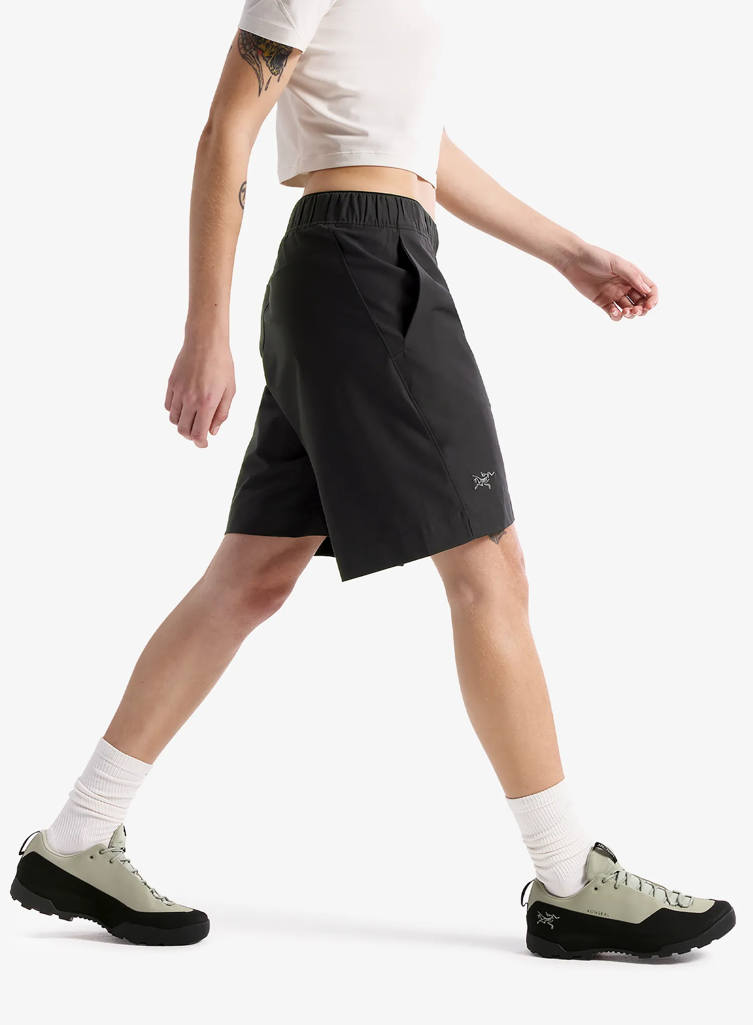 Ženske plezalne kratke hlače Arcteryx Kragg Cotton Short 9 - black