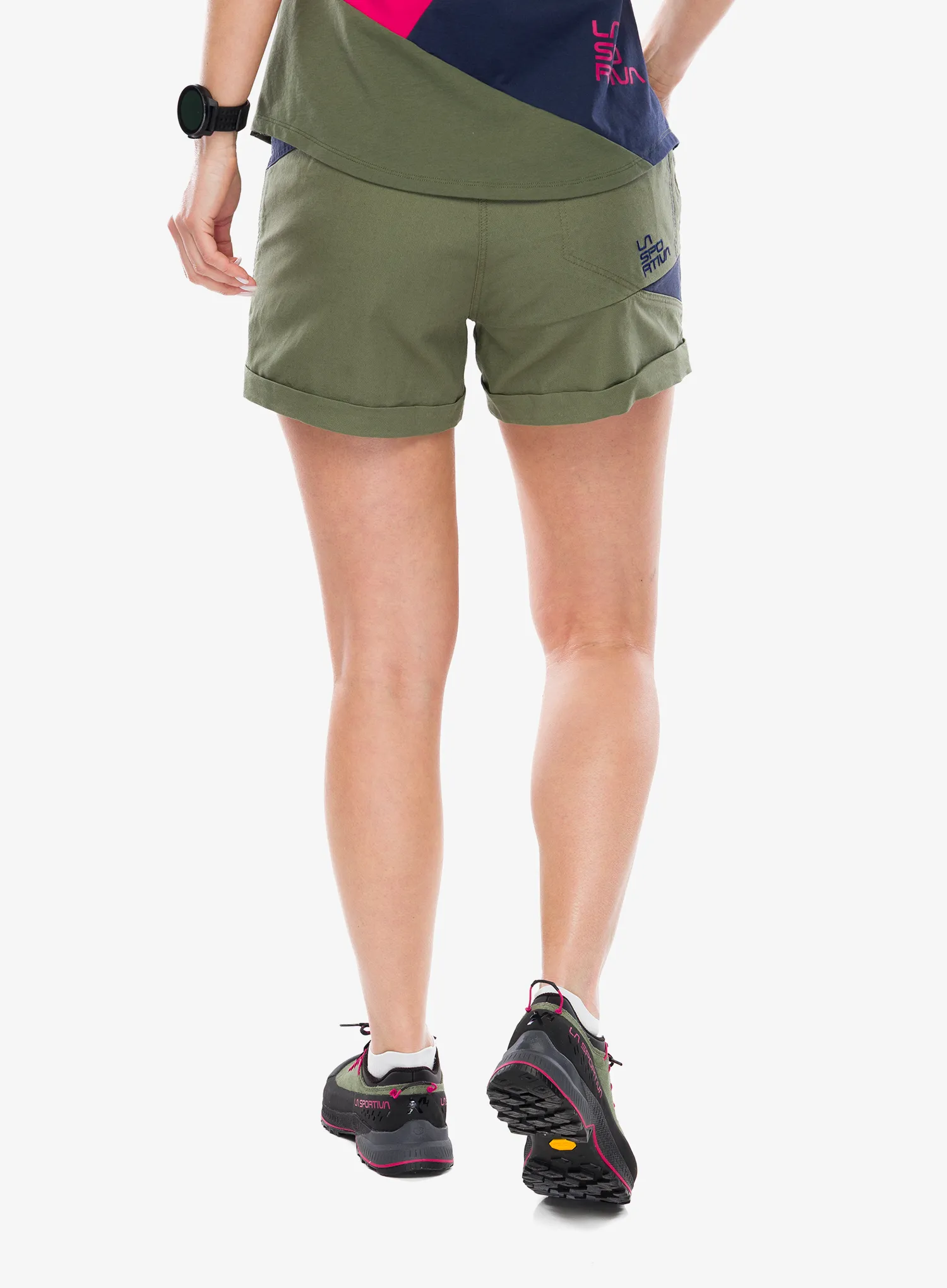 Ženske plezalne kratke hlače La Sportiva Bolt Short - night sky/cypress