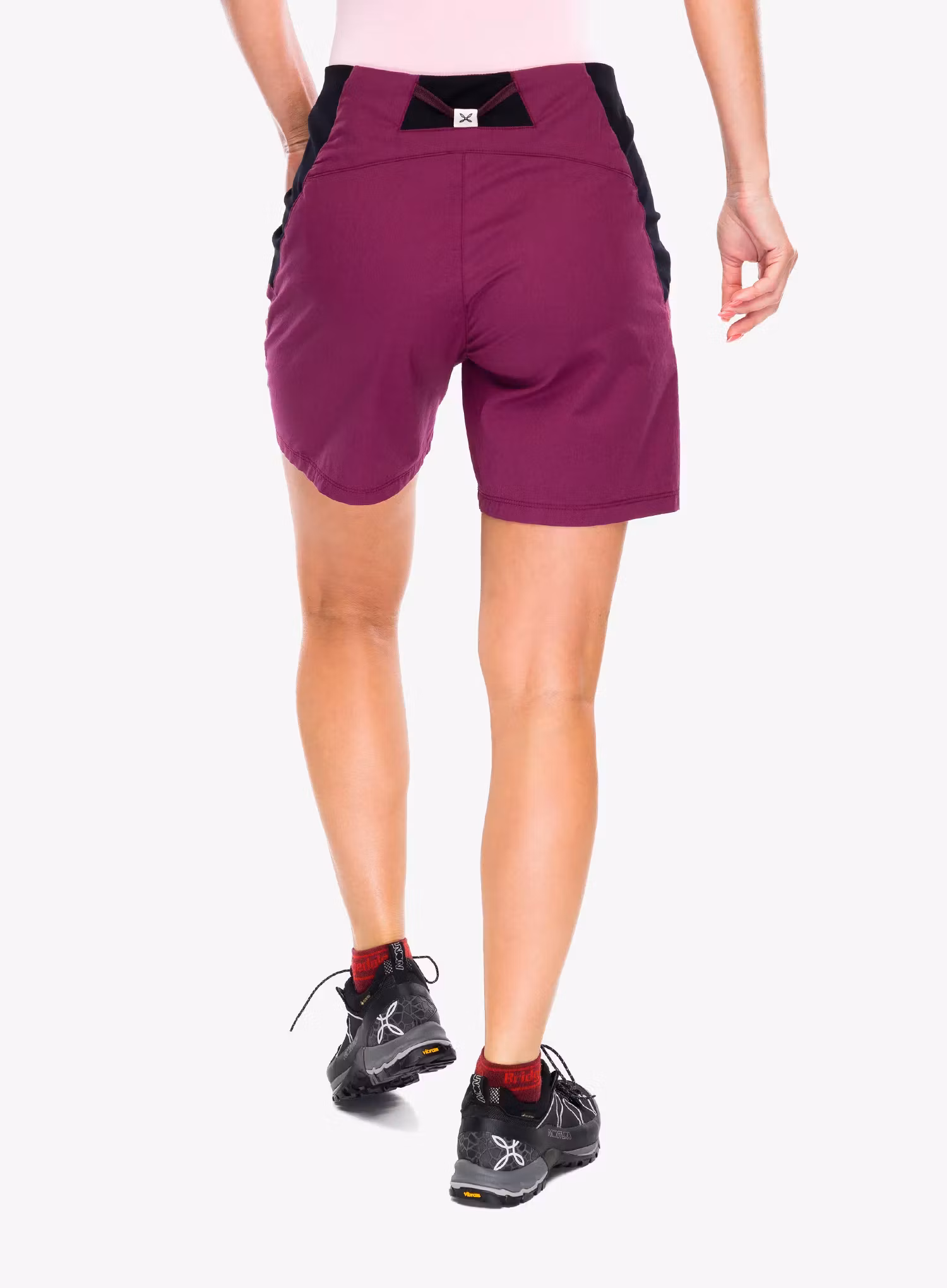 Ženske plezalne kratke hlače Montura Guna Shorts - faded wine red 