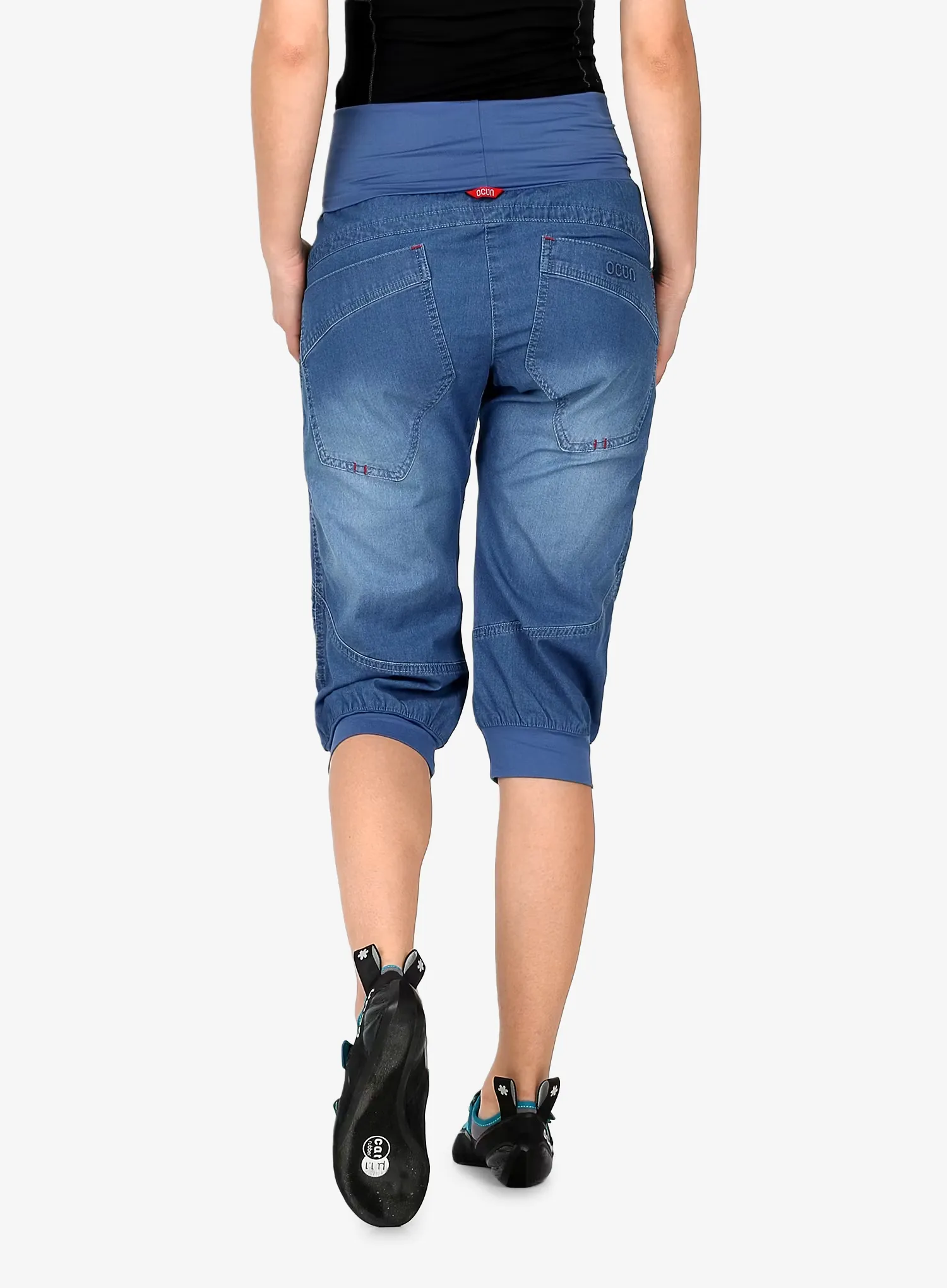 Ženske plezalne kratke hlače Ocun Noya Short Jeans - middle blue
