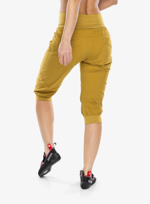Ženske plezalne kratke hlače Ocun Noya Shorts - yellow dried tobacco