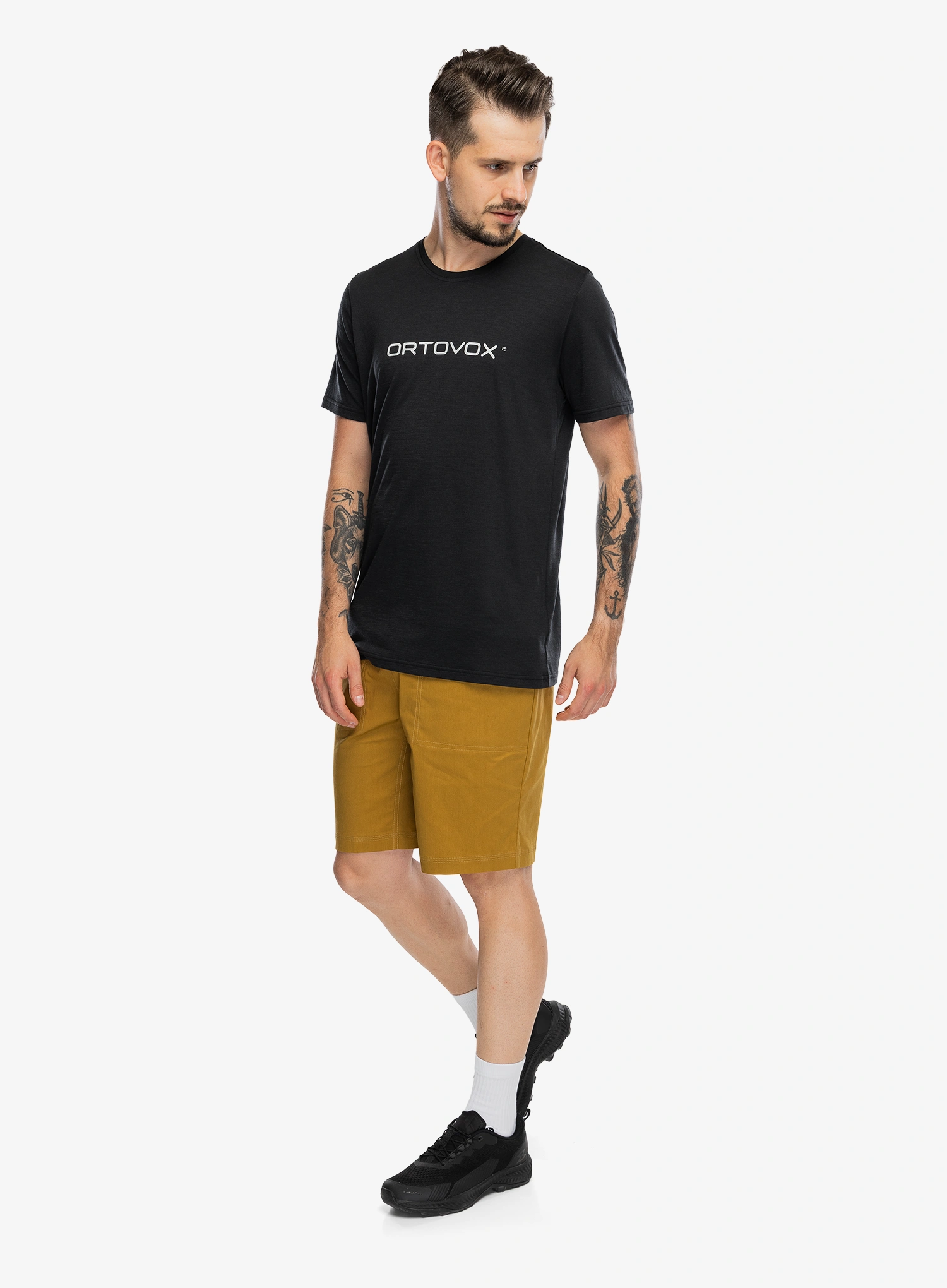 Moške plezalne kratke hlače Ortovox Affinity Shorts - wild cumin