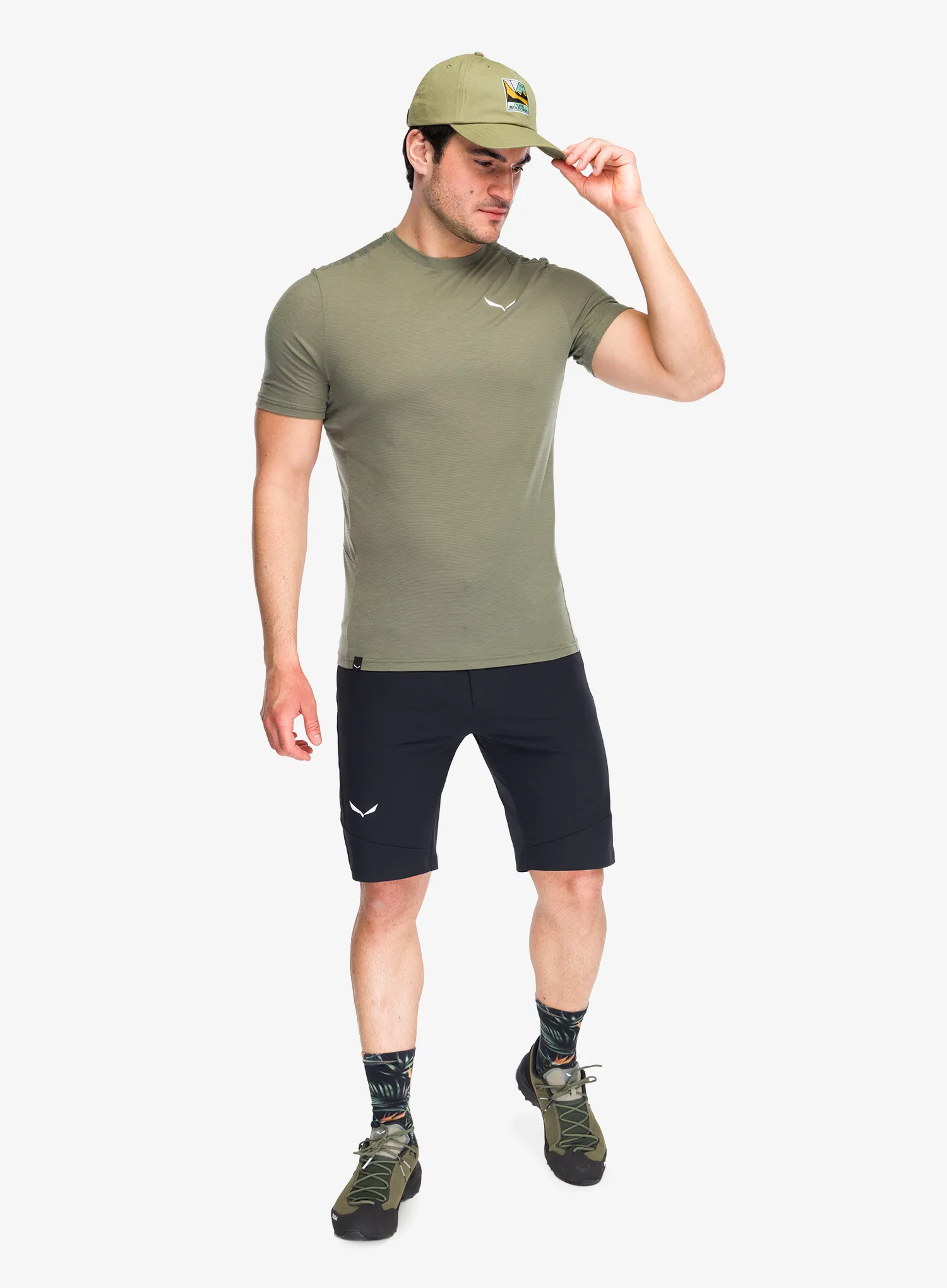 Moške plezalne kratke hlače Salewa Agner Dst Shorts - black out