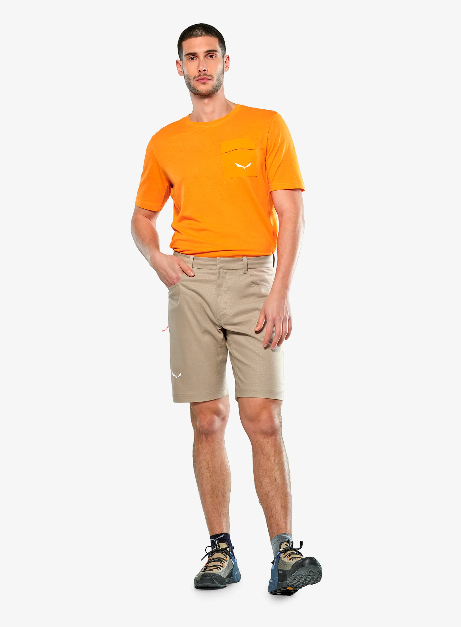 Plezalne kratke hlače Salewa Agner Hemp Ripstop Shorts - quicksand