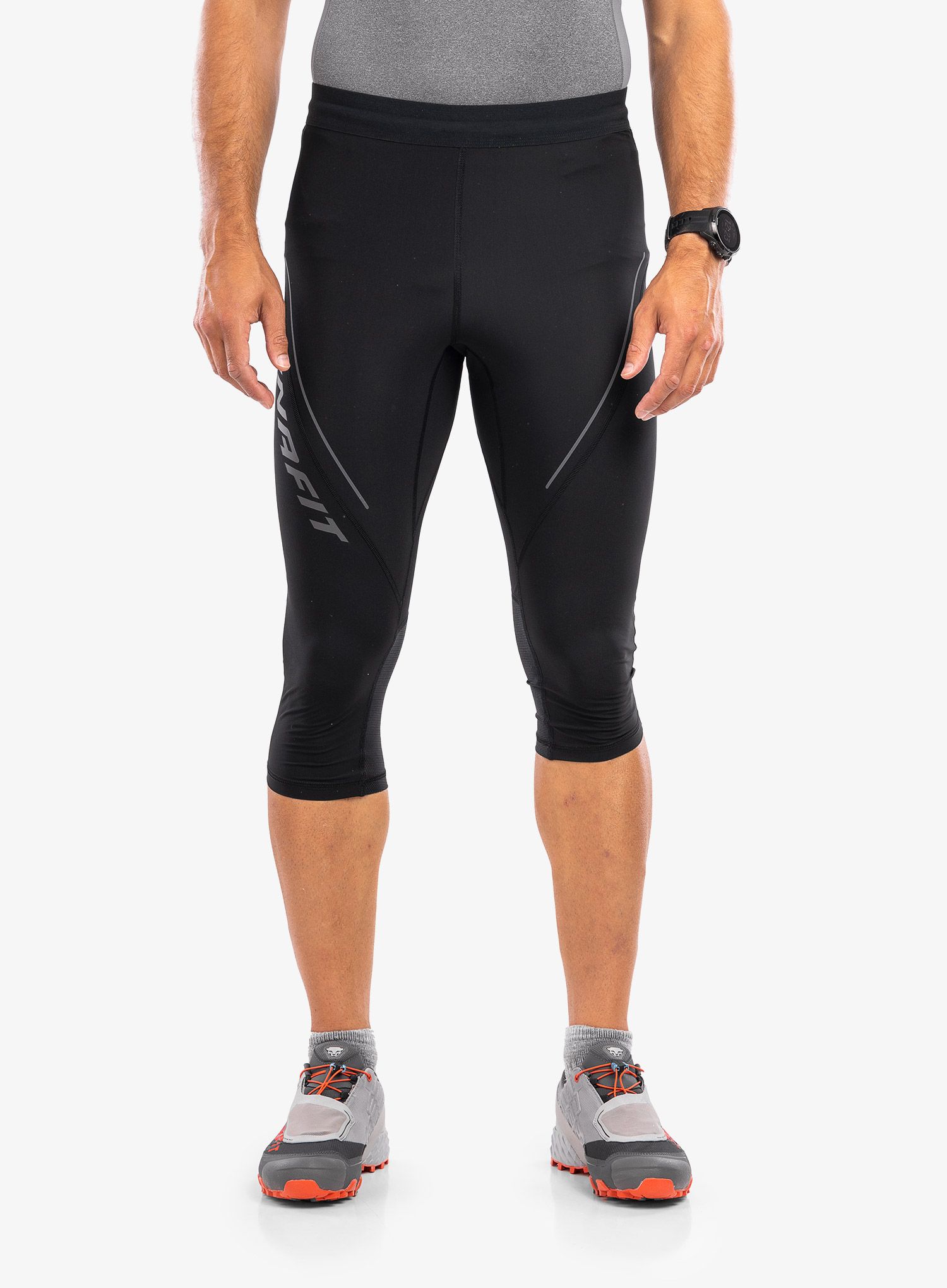 Tekaške kratke hlače Dynafit Alpine 2 3/4 Tights - black out