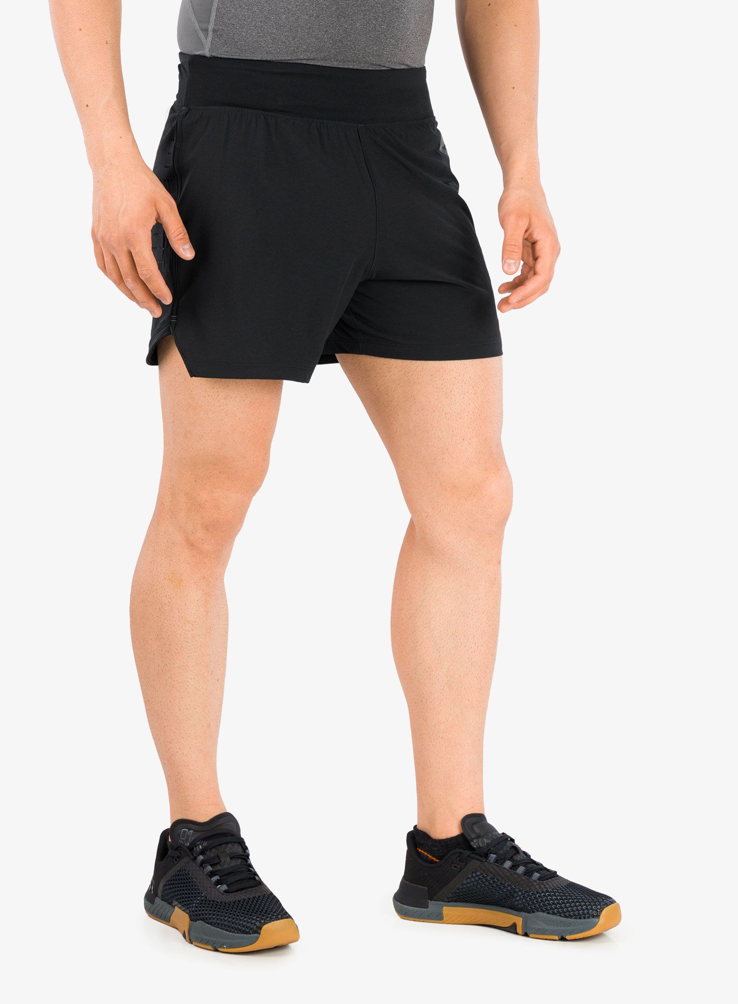 Tekaške kratke hlače Under Armour SpeedPocket 5'' Short - black/pitch gray/reflective