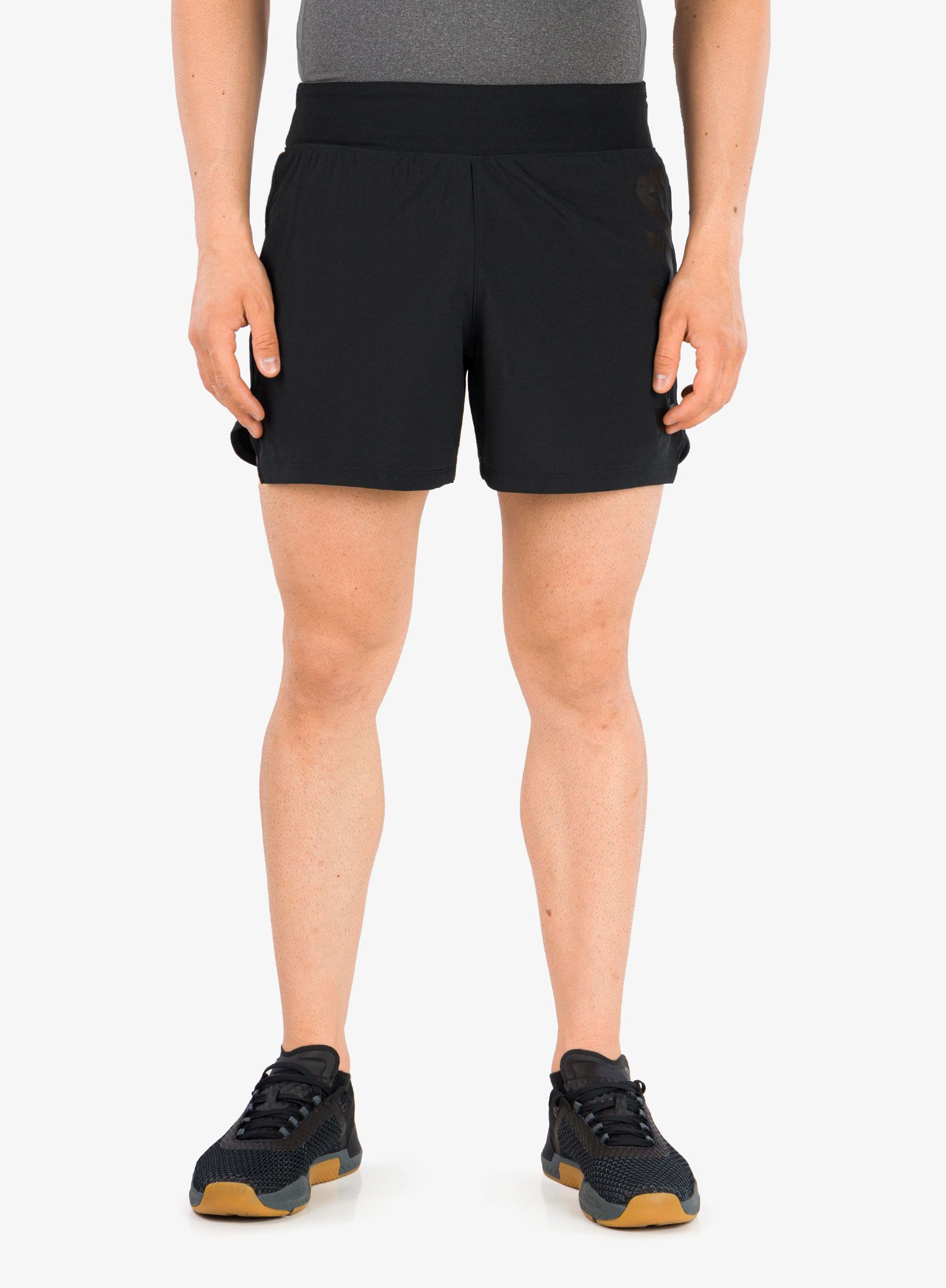 Tekaške kratke hlače Under Armour SpeedPocket 5'' Short - black/pitch gray/reflective