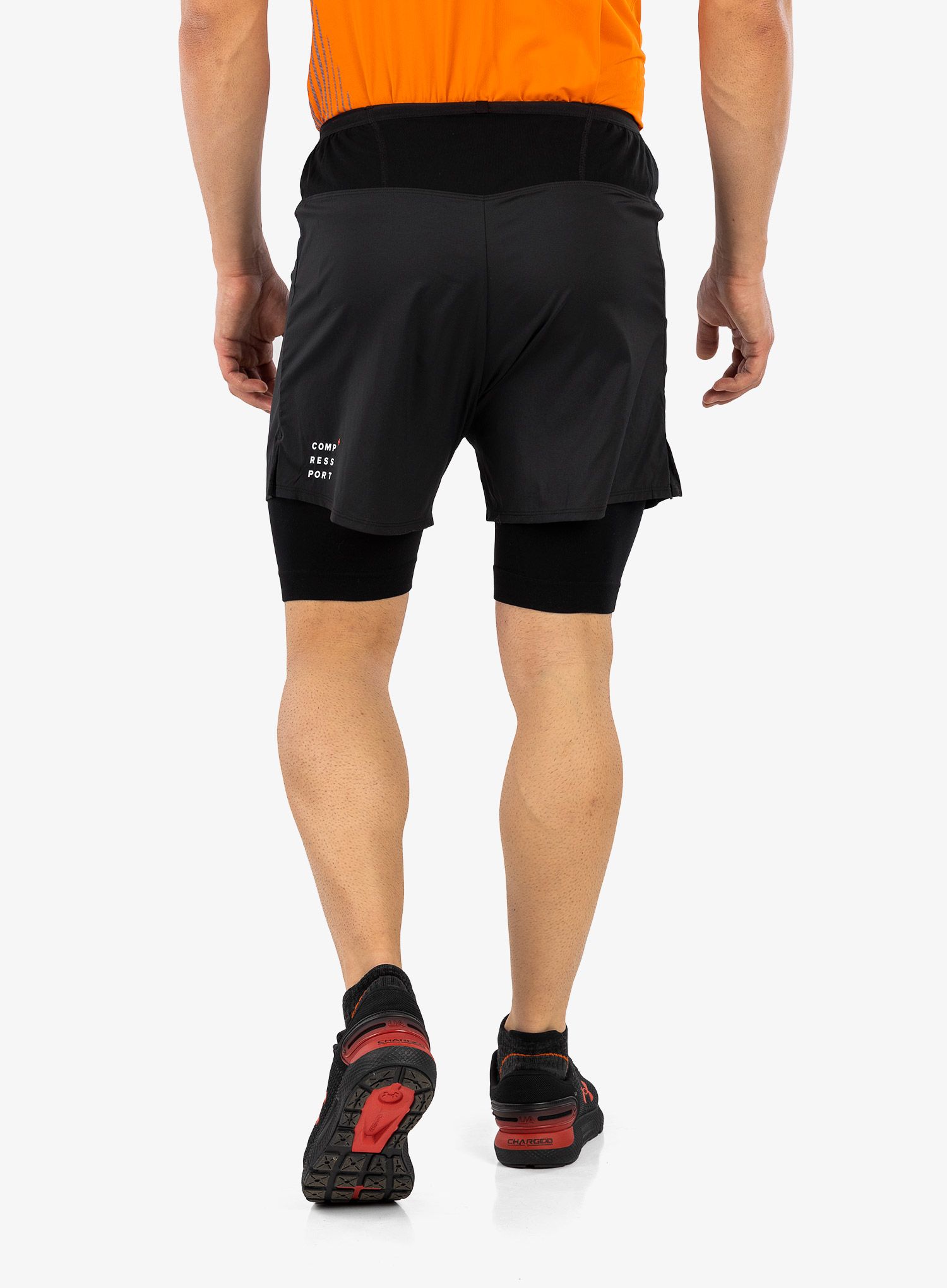 Kratke hlače Compressport Trail 2-in-1 Short - black
