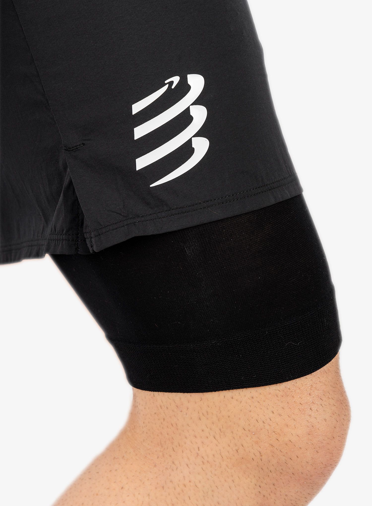 Kratke hlače Compressport Trail 2-in-1 Short - black