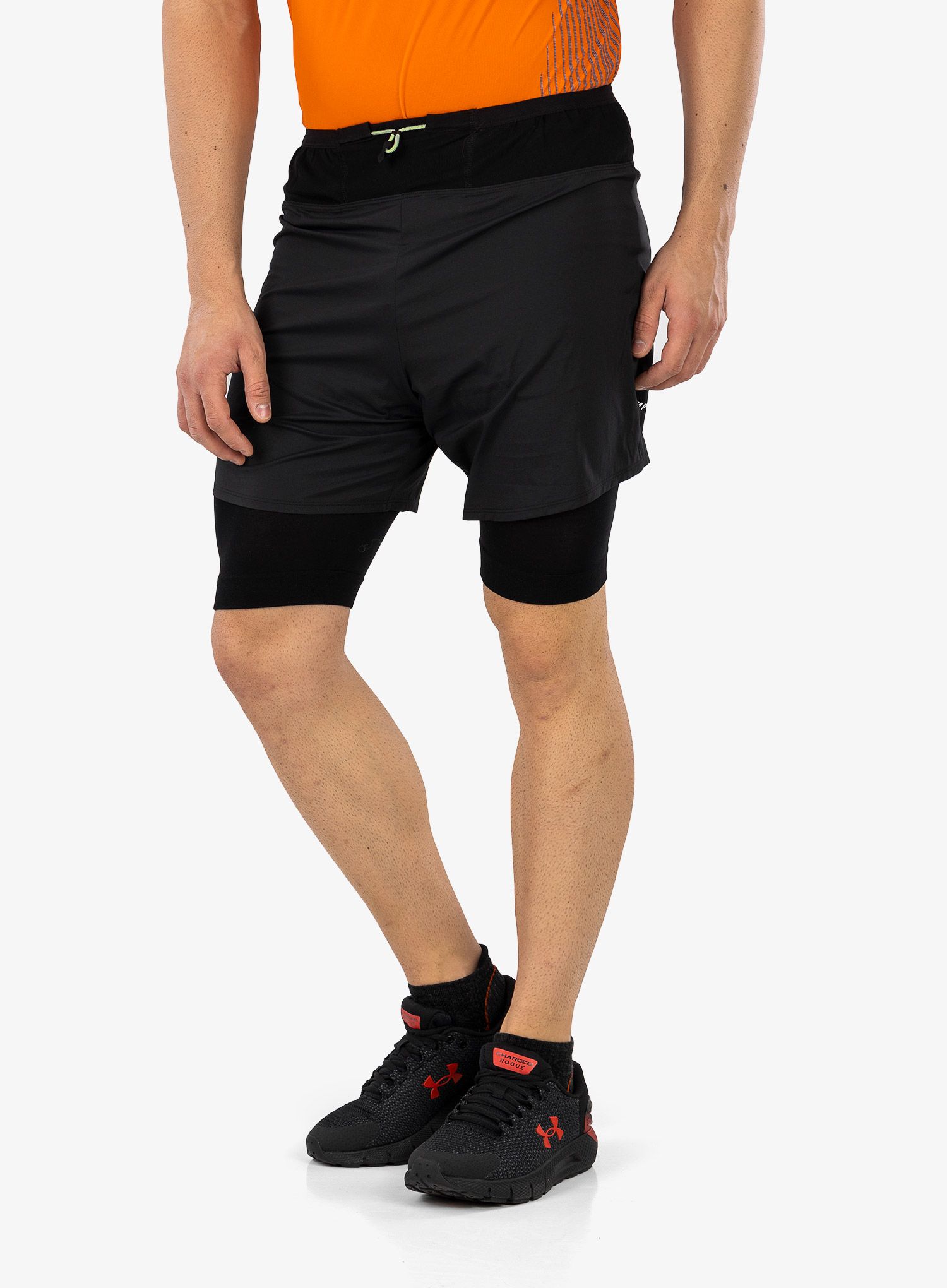 Kratke hlače Compressport Trail 2-in-1 Short - black