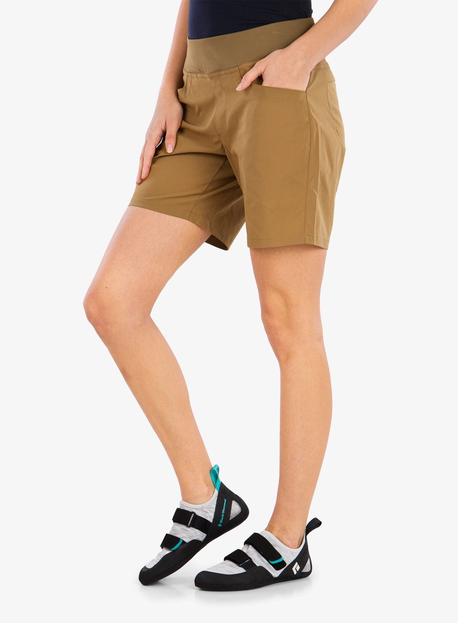Ženske kratke hlače Black Diamond Technician Shorts - dark curry