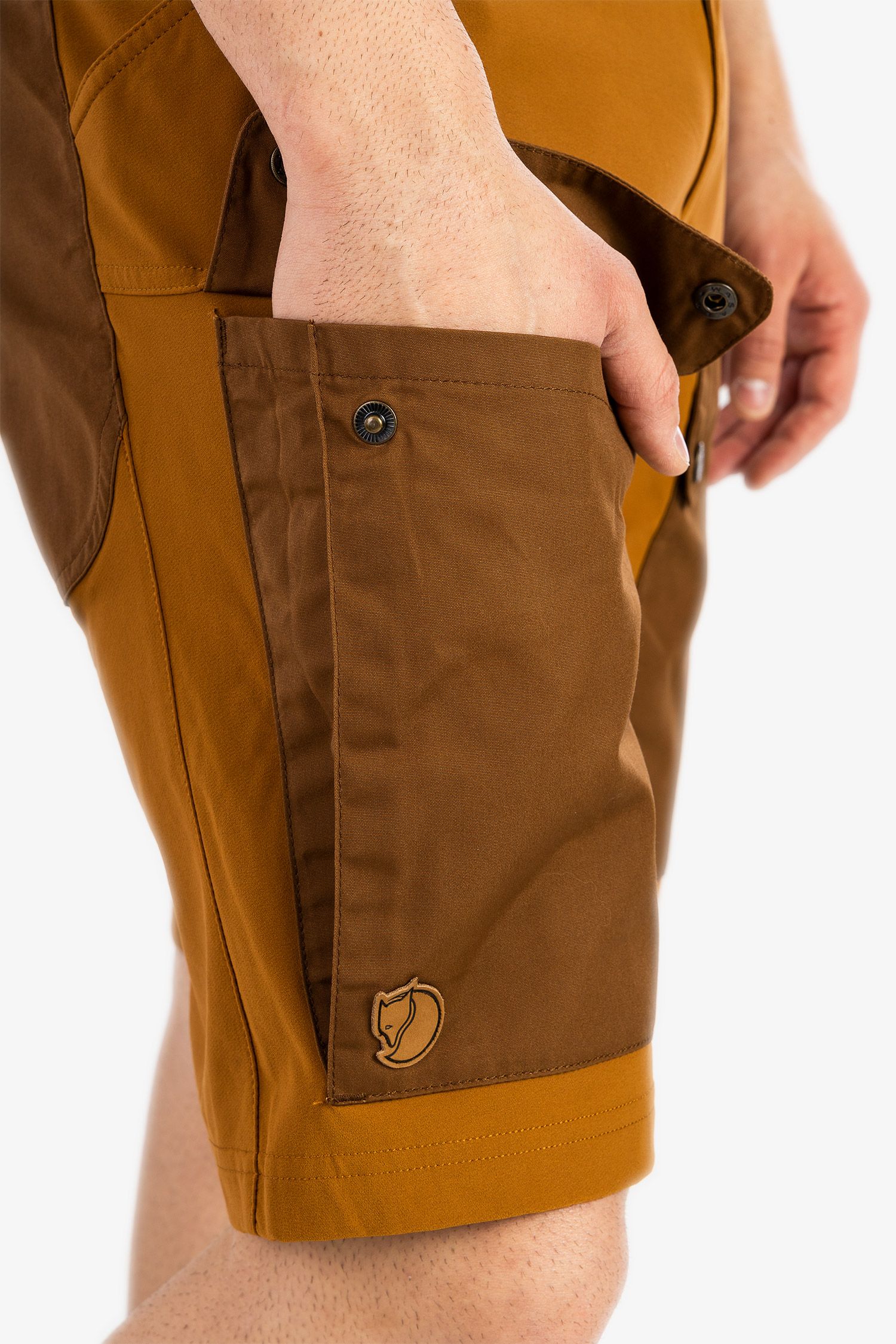 Kratke hlače Fjallraven Keb Shorts - timber brown/chestnut