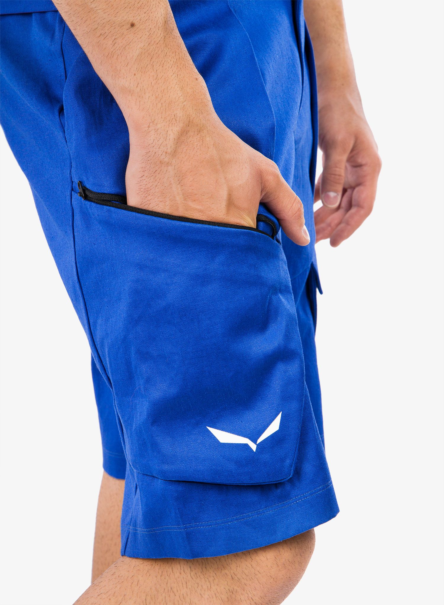 Pohodniške kratke hlače Salewa Puez Hemp Cargo Shorts - electric