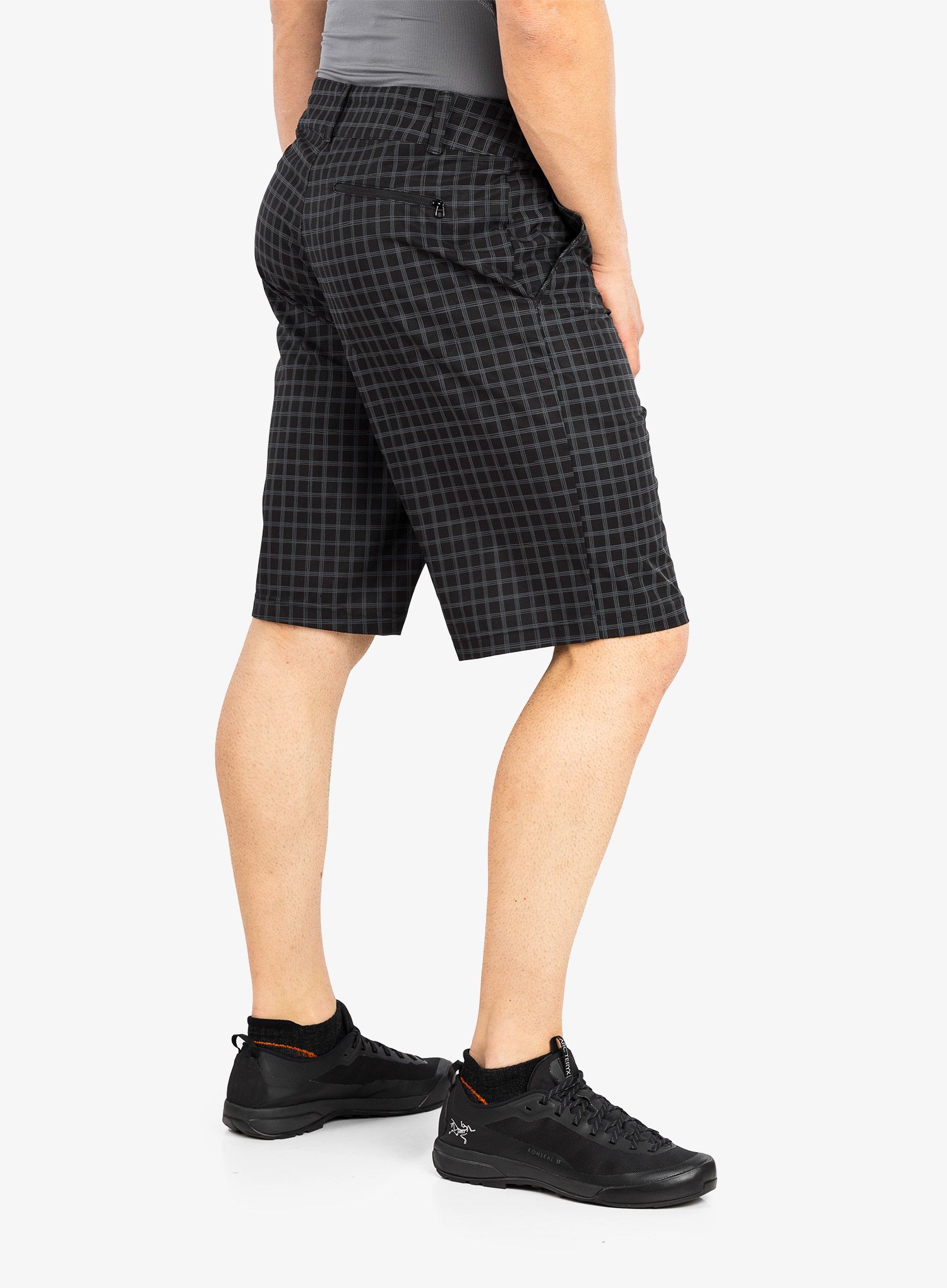 Pohodniške kratke hlače Smartwool 10'' Short - black plaid print