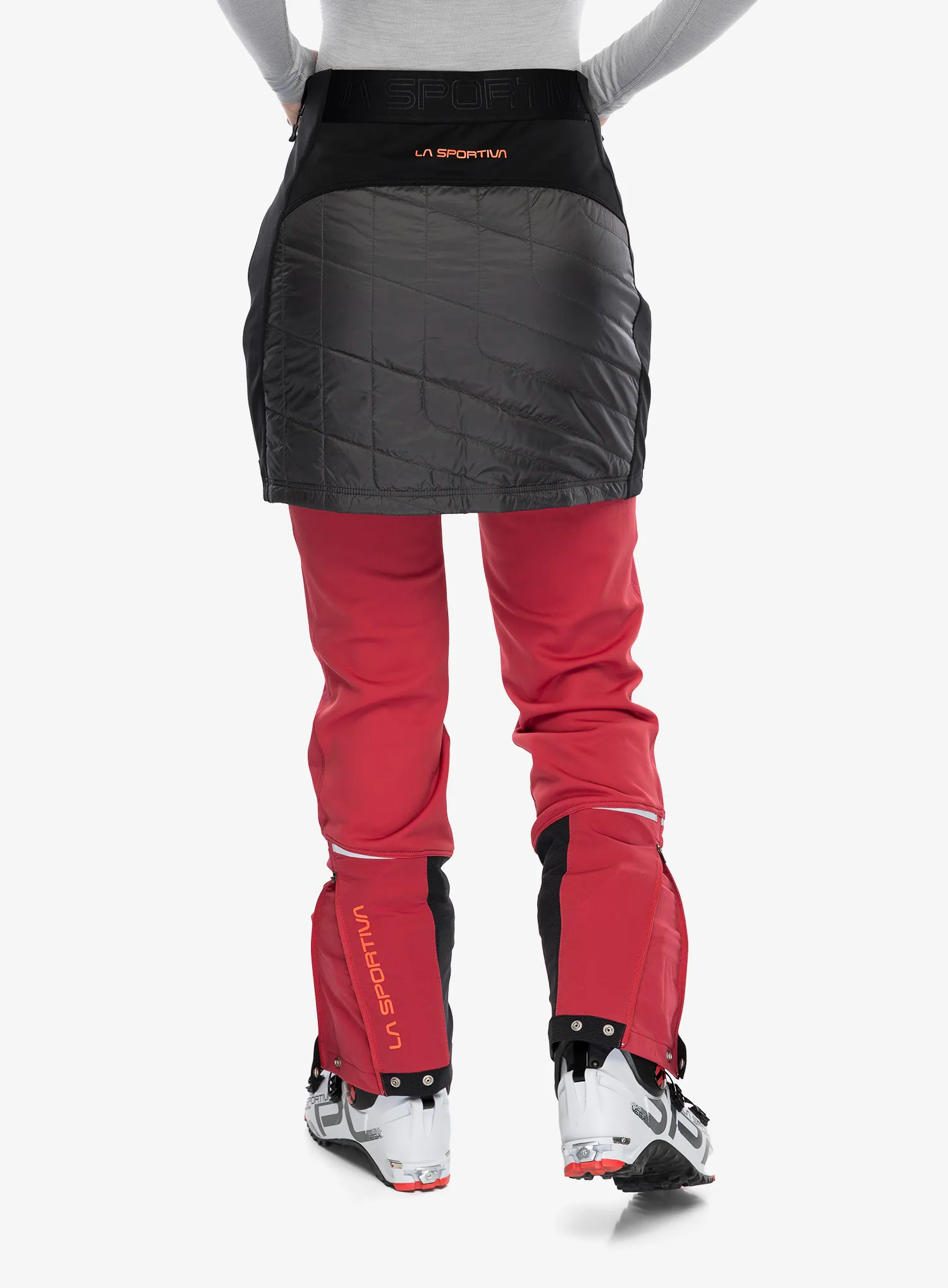 Podloženo krilo La Sportiva Warm Up Primaloft Skirt - carbon/cherry tomato