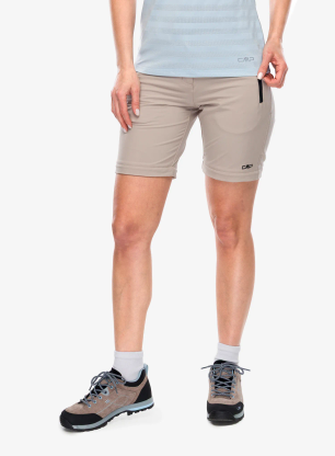Ženske hlače CMP Evelynn Zip Off Pant - sabbia/antracite