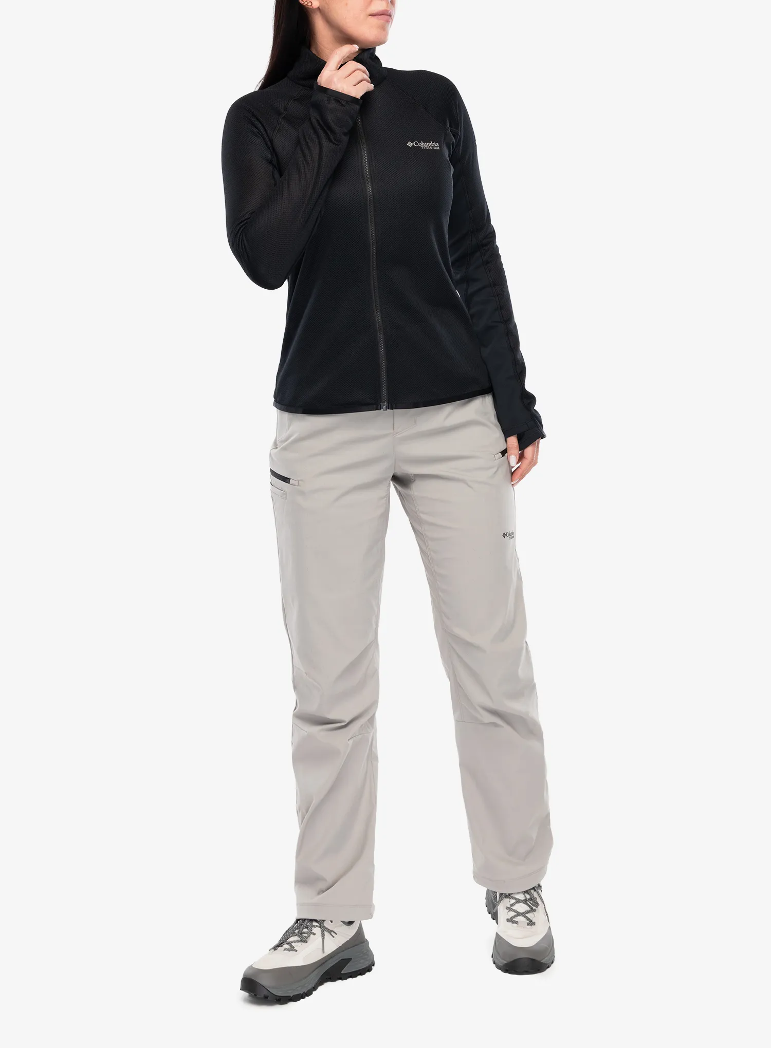 Taktne hlače za ženske Columbia Cosmiques Pro Nylon Pant - flint grey