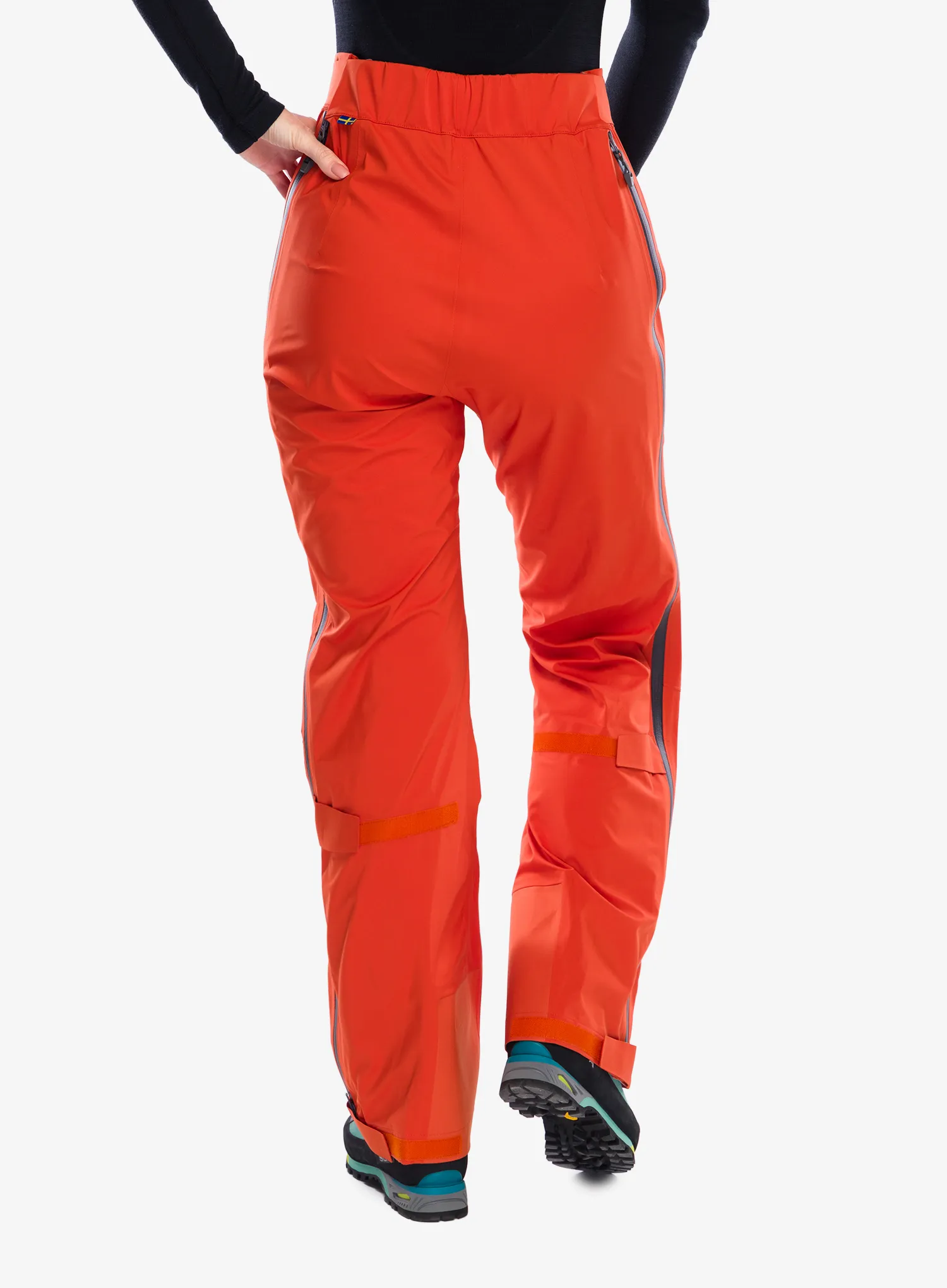 Ženske hlače Fjallraven Bergtagen Lite Eco-Shell Trs  - hokkaido orange