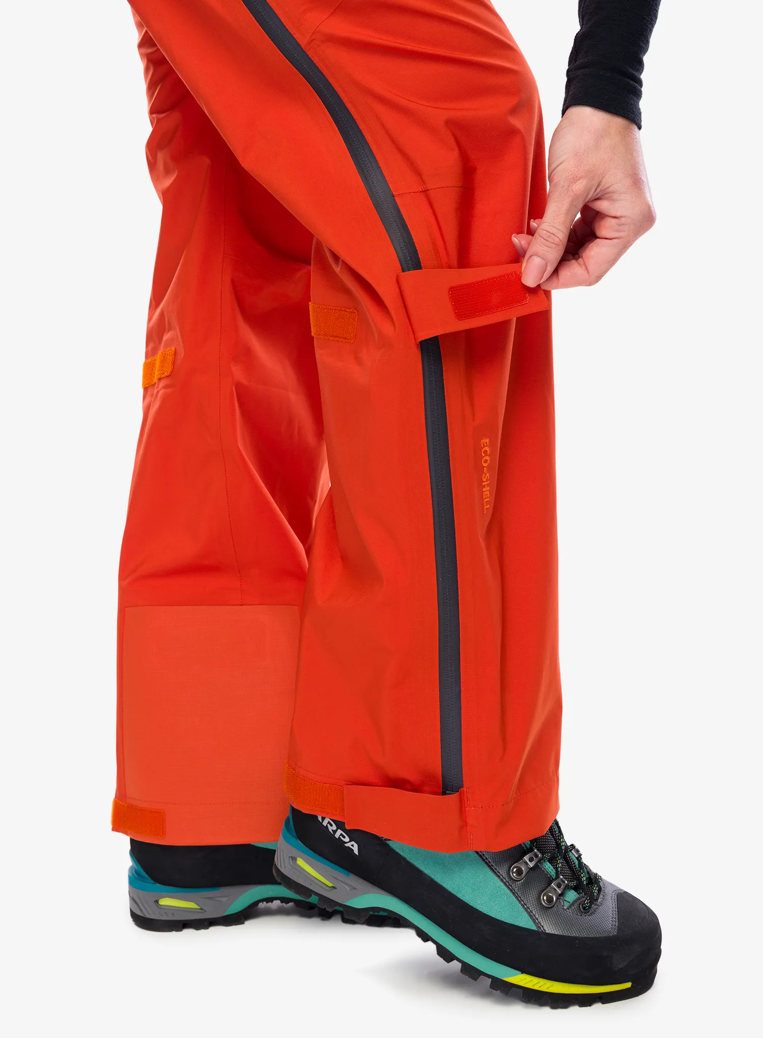 Ženske hlače Fjallraven Bergtagen Lite Eco-Shell Trs  - hokkaido orange