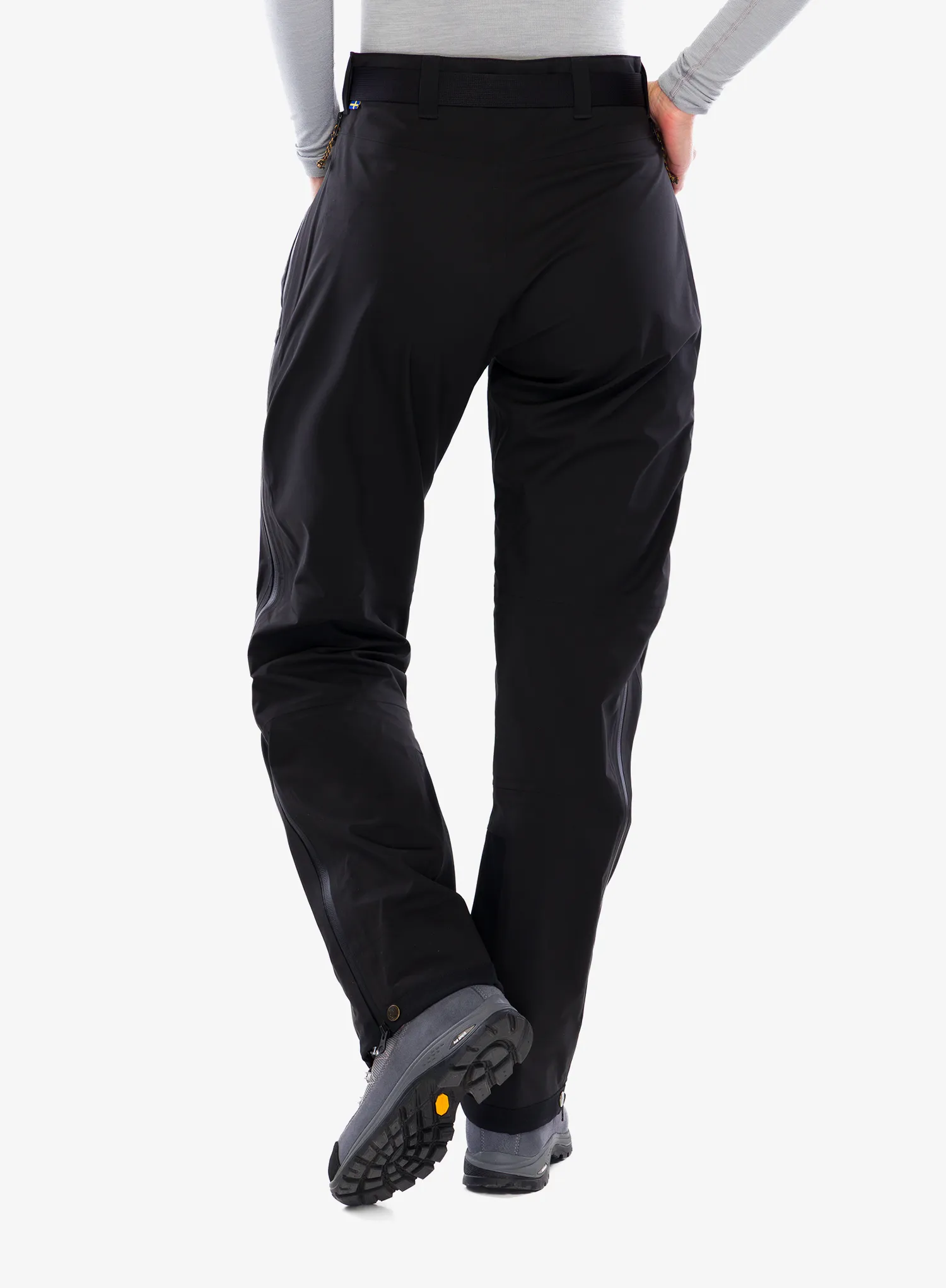 Ženske hlače Fjallraven Keb Eco-Shell Trousers  - black
