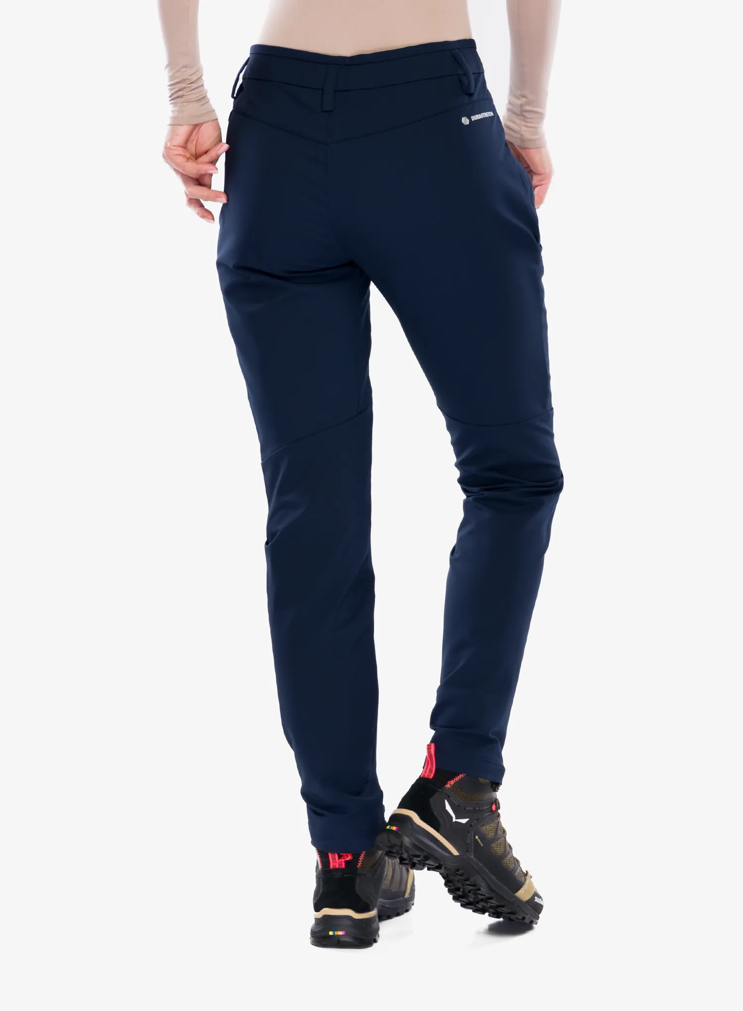 Ženske hlače Salewa Puez Dolomitic 2 DST Regular Pants - navy blazer/fluo coral