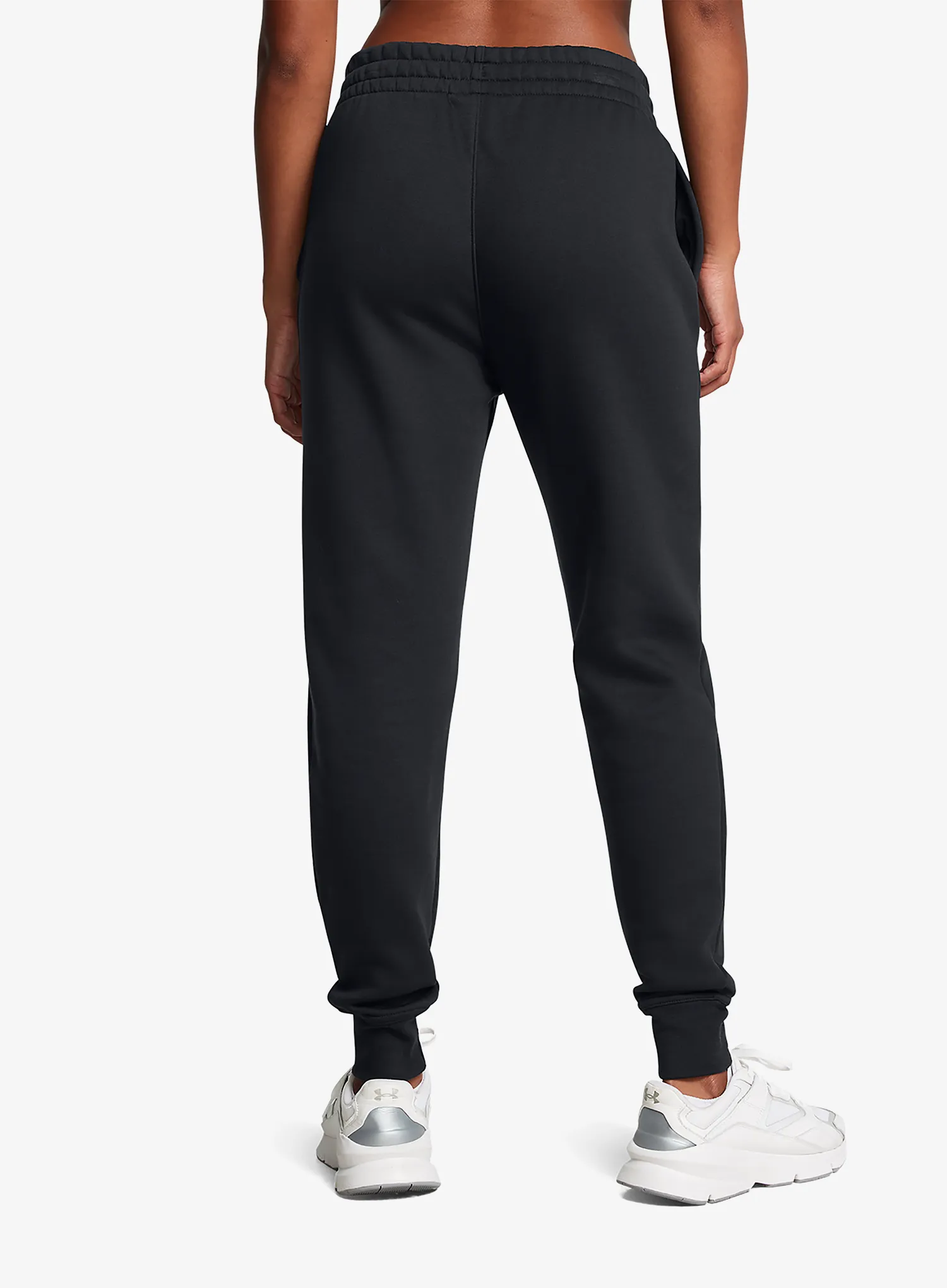 Ženske hlače Under Armour Icon Fleece Jogger - black/black/white